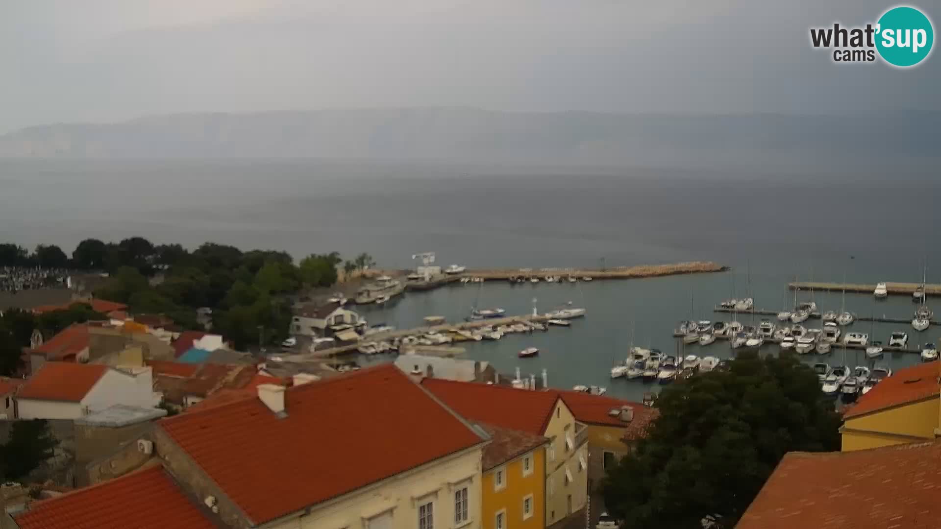 Panoramic Novi Vinodolski livecam Dalmatien