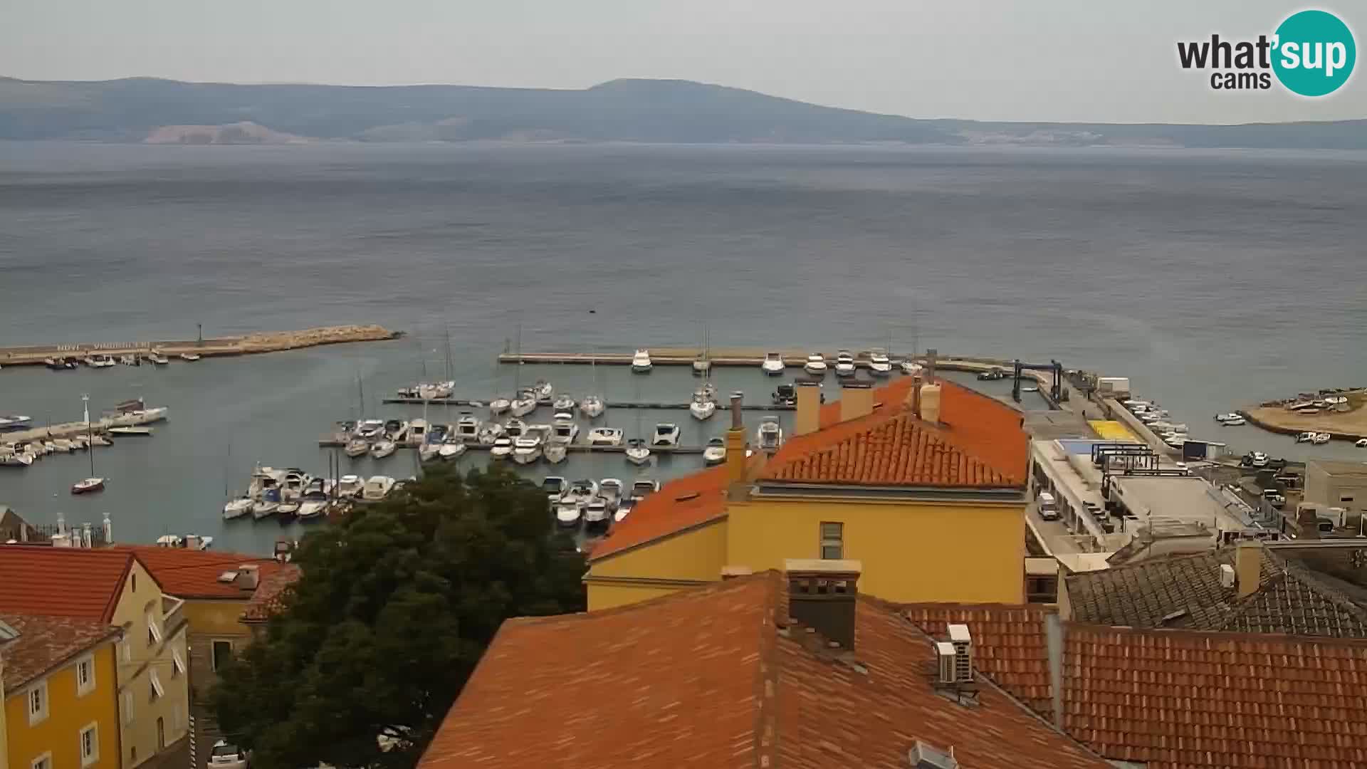 Panorama Novi Vinodolski live cam Dalmatie