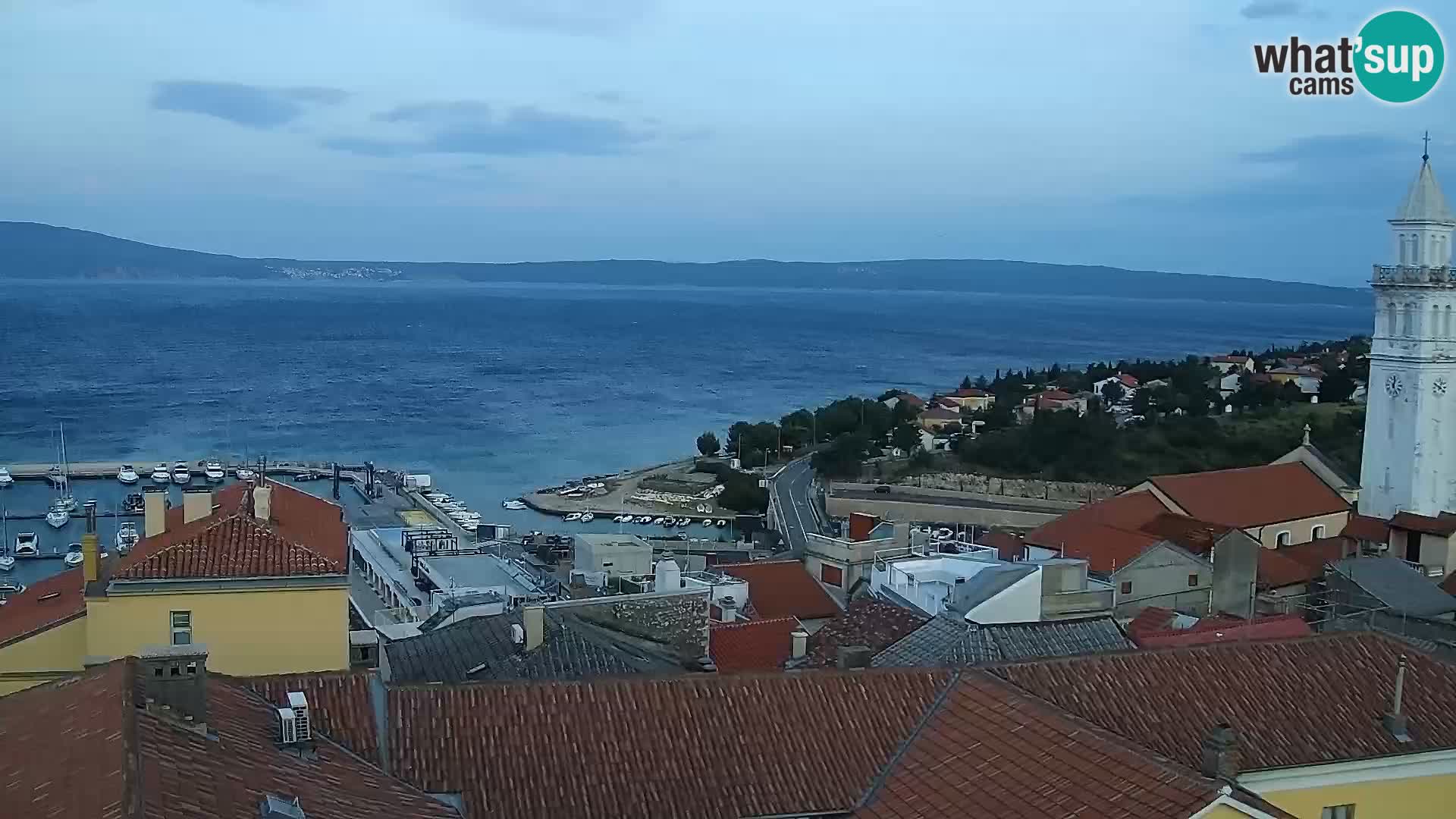 Panoramic Novi Vinodolski livecam Dalmatien