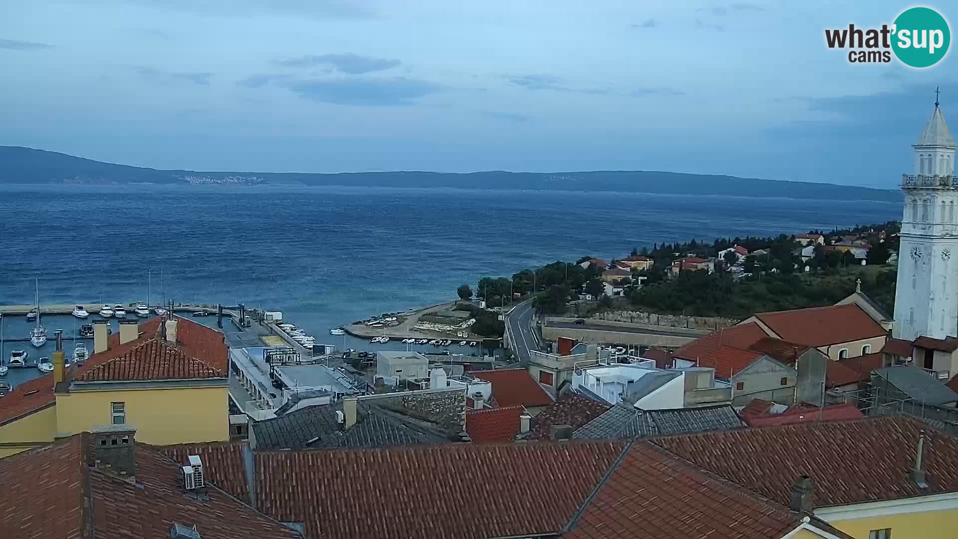 Panoramic Novi Vinodolski livecam Dalmatien