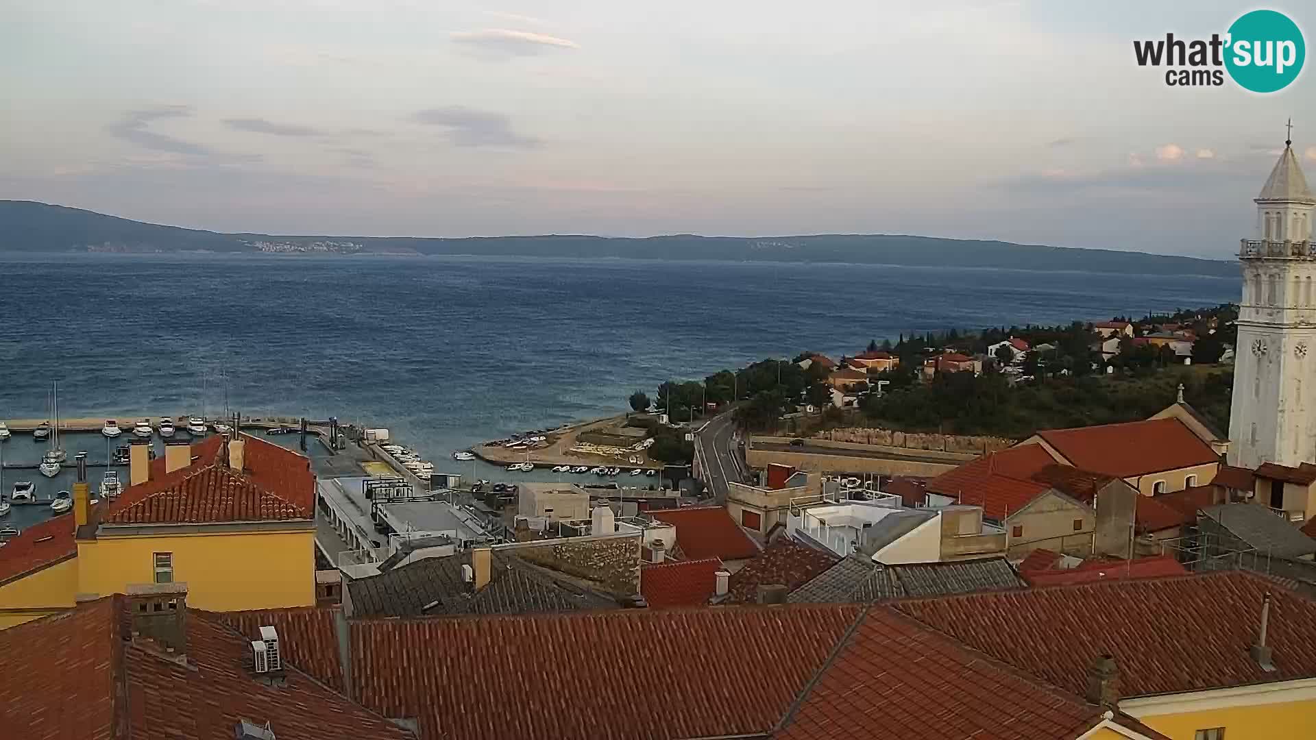 Panoramic Novi Vinodolski livecam Dalmatien