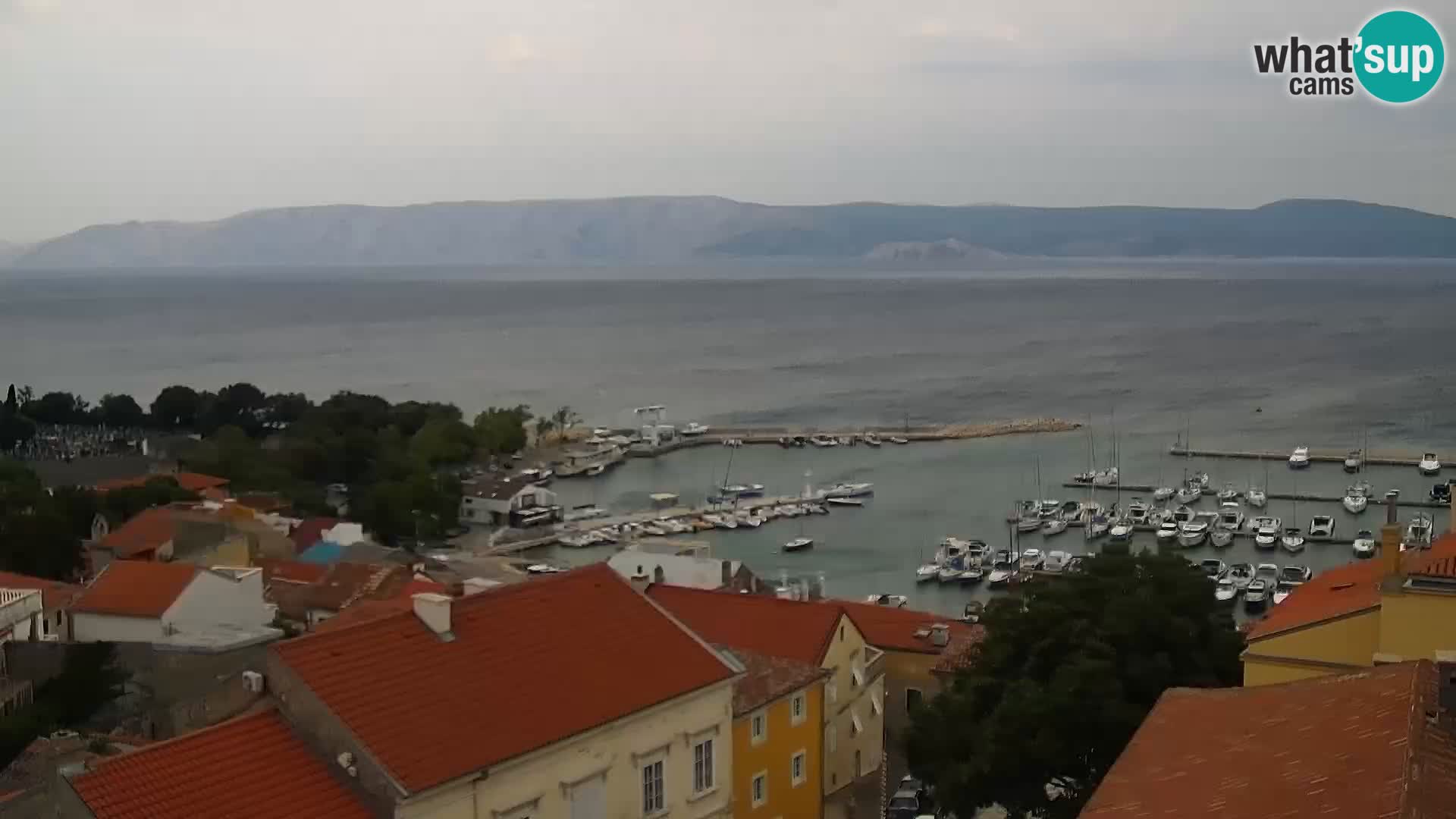 Panorama Novi Vinodolski live cam Dalmatie