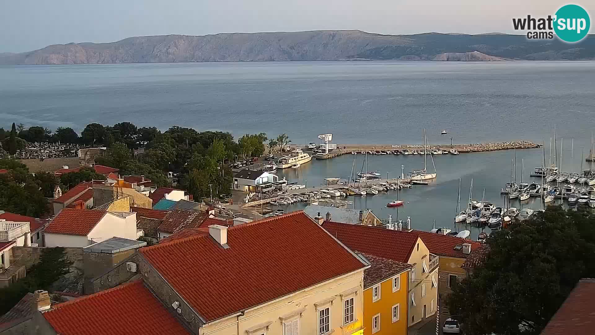 Novi Vinodolski panorama – Dalmacija web kamera