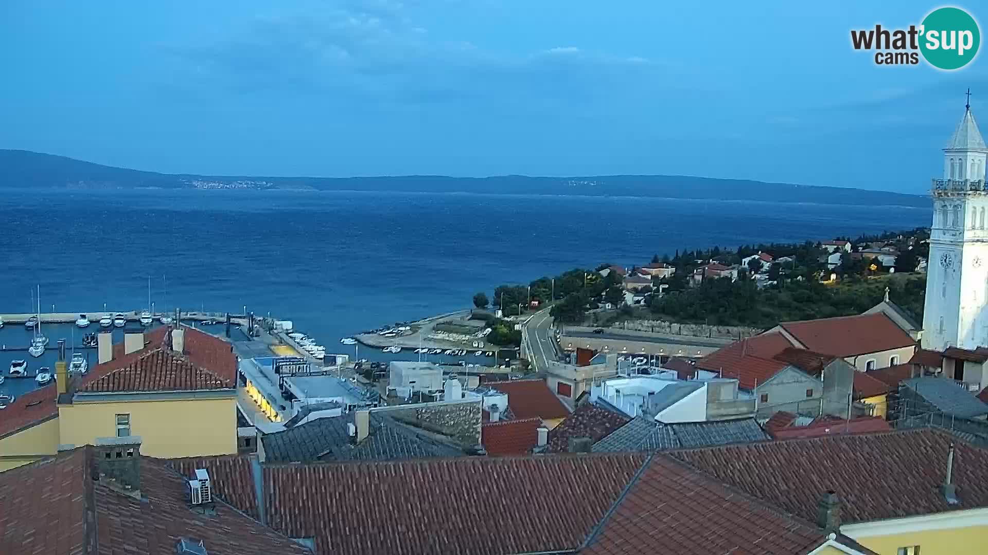 Panoramic Novi Vinodolski livecam Dalmatien