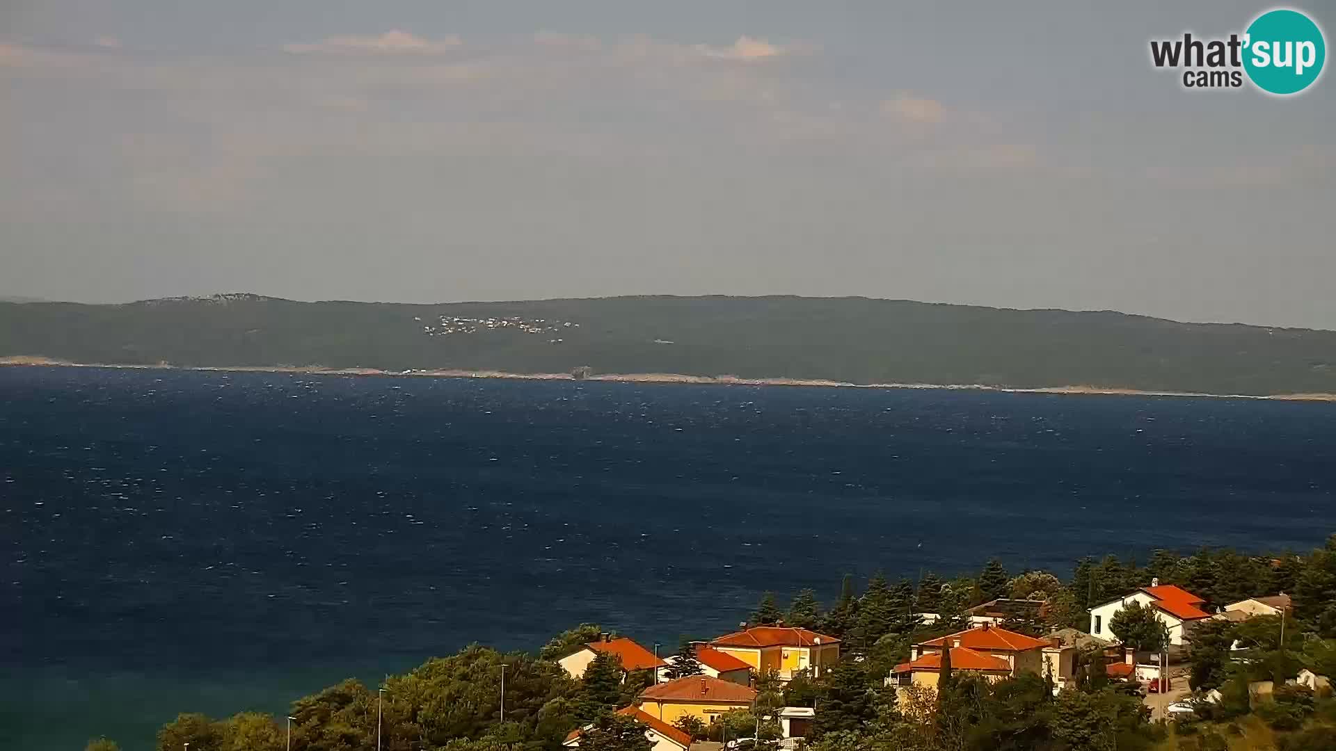 Panoramska spletna kamera Novi Vinodolski – Dalmacija v živo