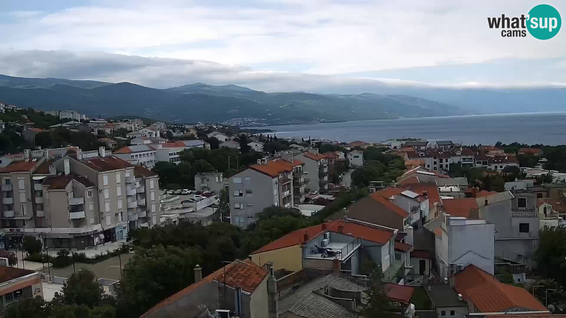 Novi Vinodolski panorama – Dalmacija web kamera
