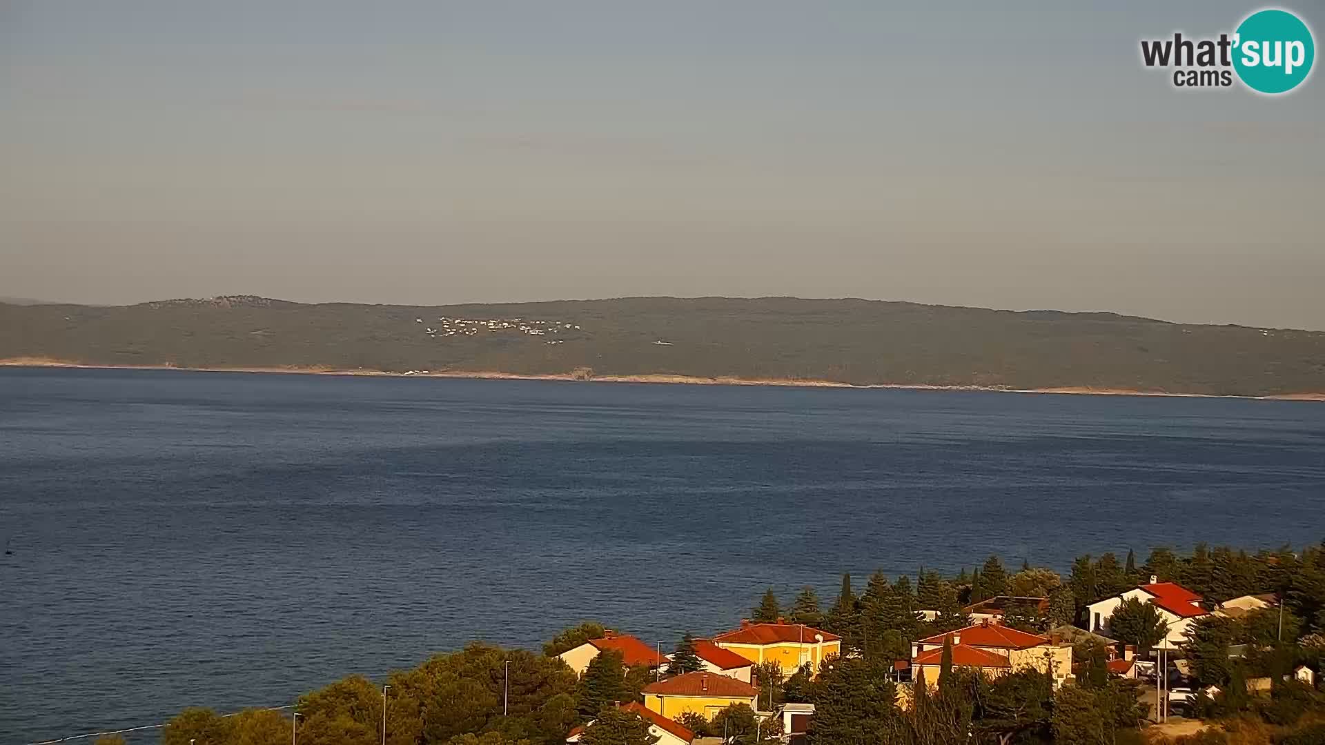 Panoramska spletna kamera Novi Vinodolski – Dalmacija v živo