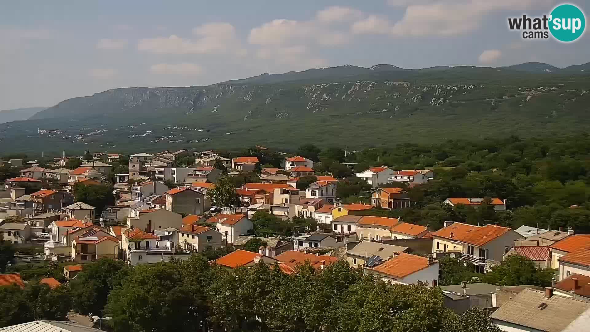 Panorama Novi Vinodolski live cam Dalmatie