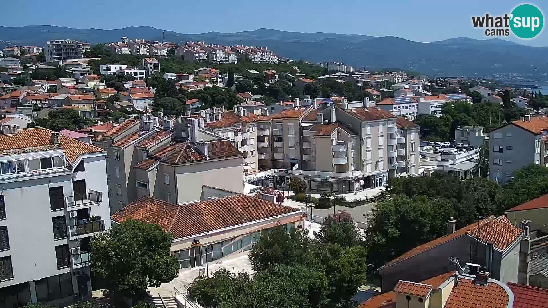 Panoramska spletna kamera Novi Vinodolski – Dalmacija v živo