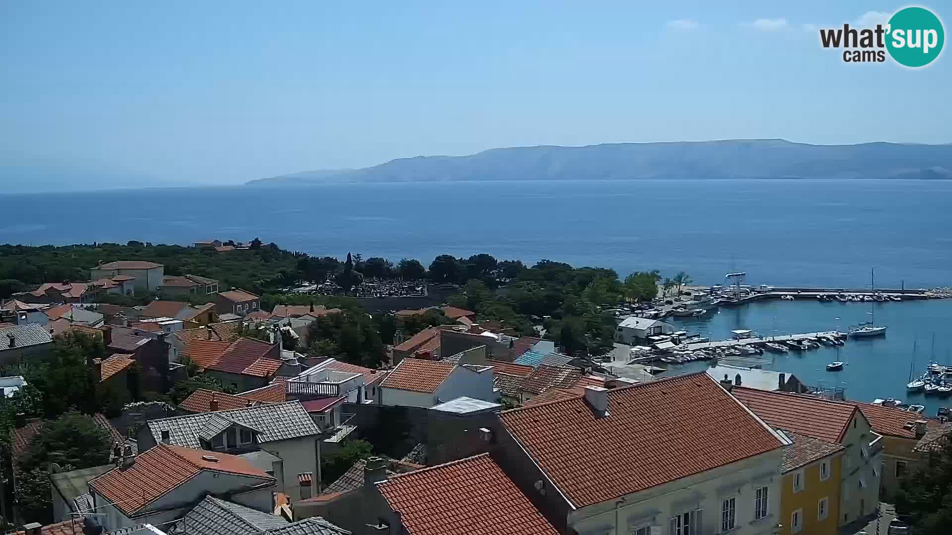 Panoramic Novi Vinodolski livecam Dalmatien