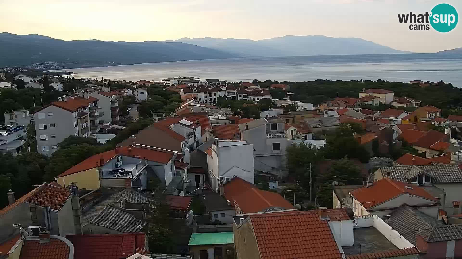 Panorama Novi Vinodolski live cam Dalmatie