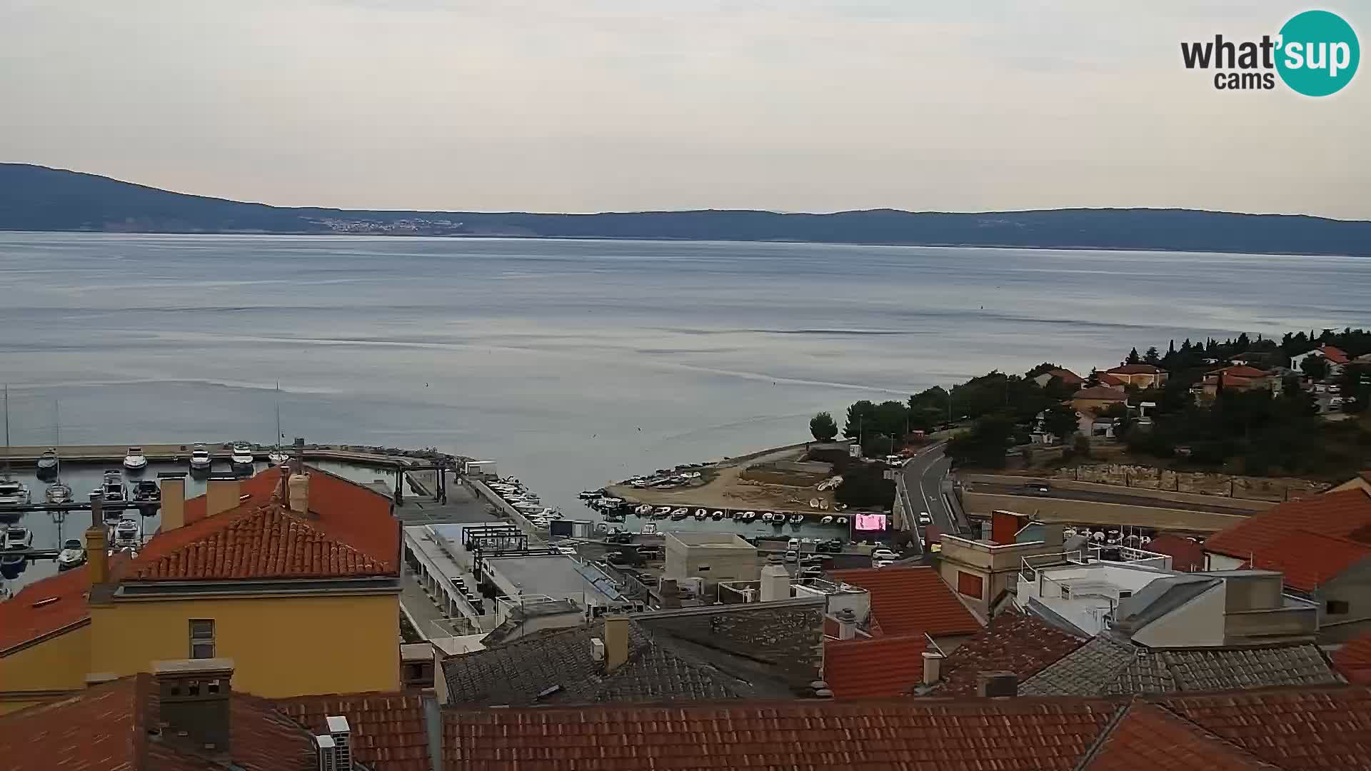 Panoramic Novi Vinodolski livecam Dalmatien