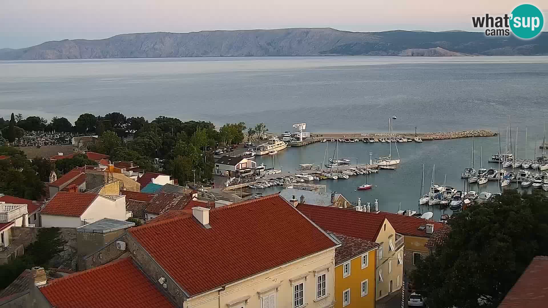 Panoramic Novi Vinodolski livecam Dalmatien
