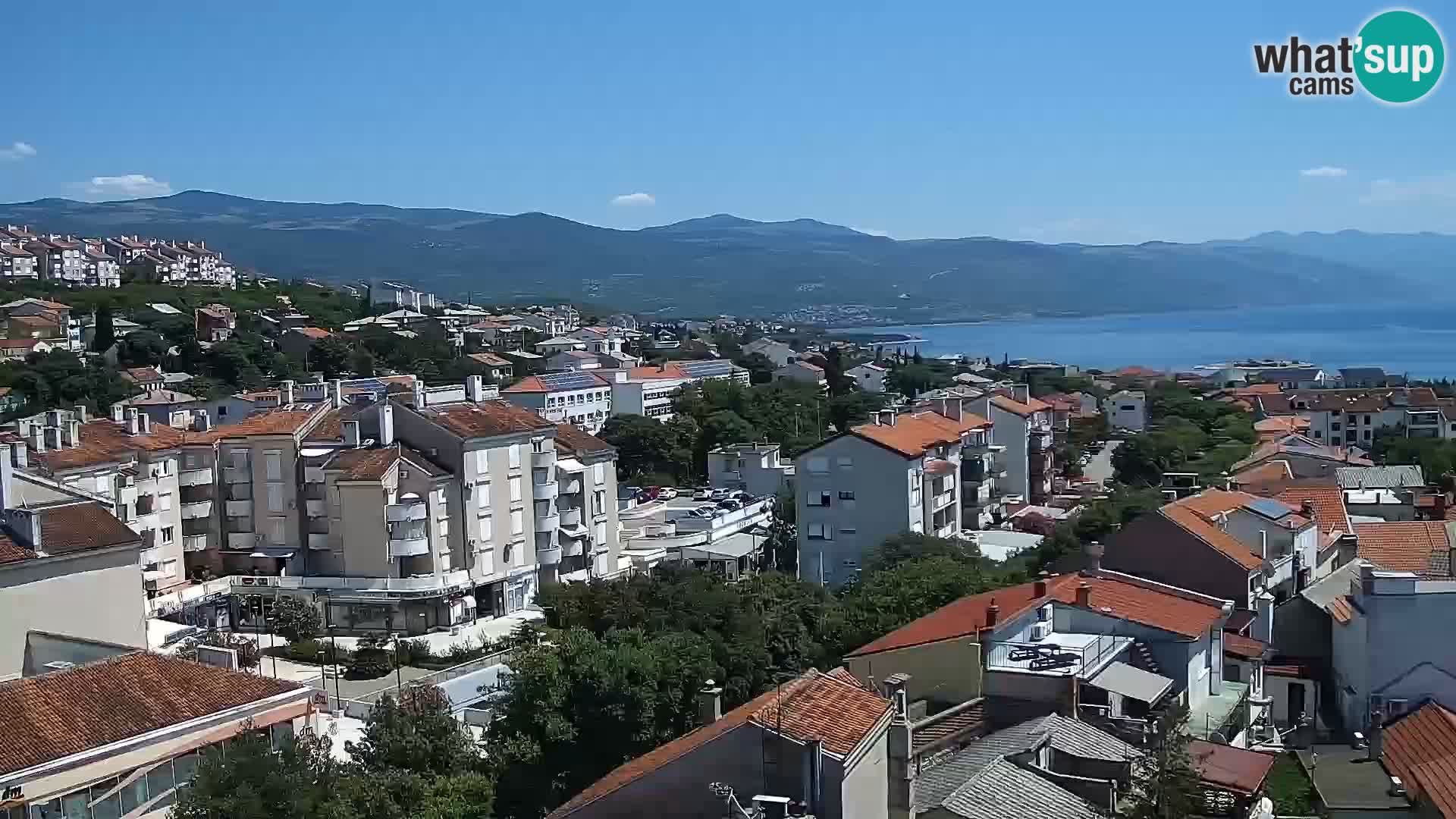 Panoramic Novi Vinodolski livecam Dalmatien
