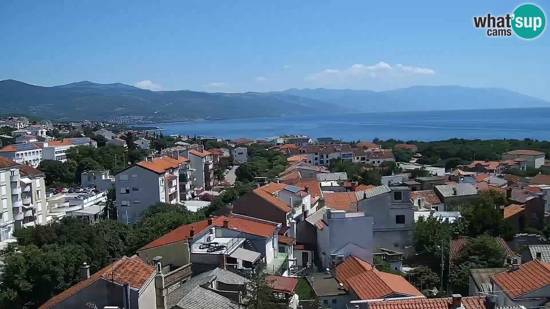Panoramic Novi Vinodolski livecam Dalmatien