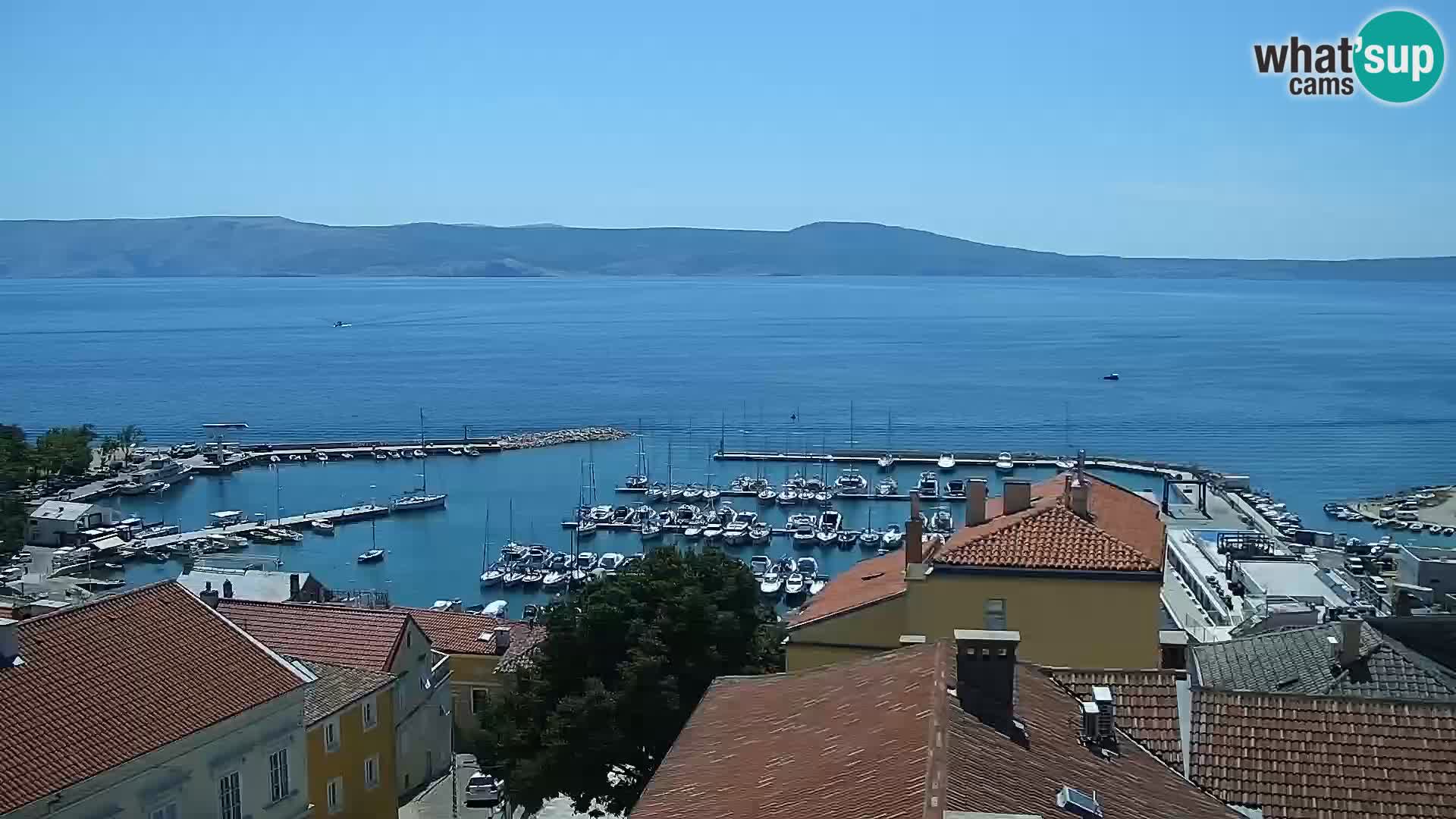 Novi Vinodolski panorama – Dalmacija web kamera