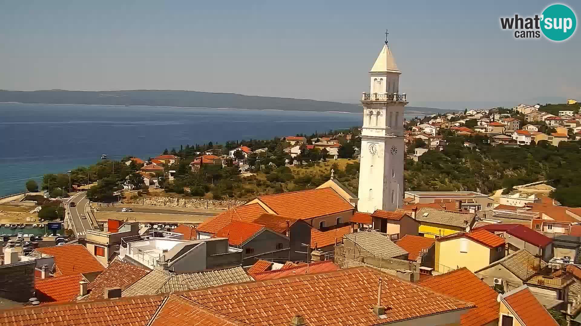 Novi Vinodolski panorama – Dalmacija web kamera