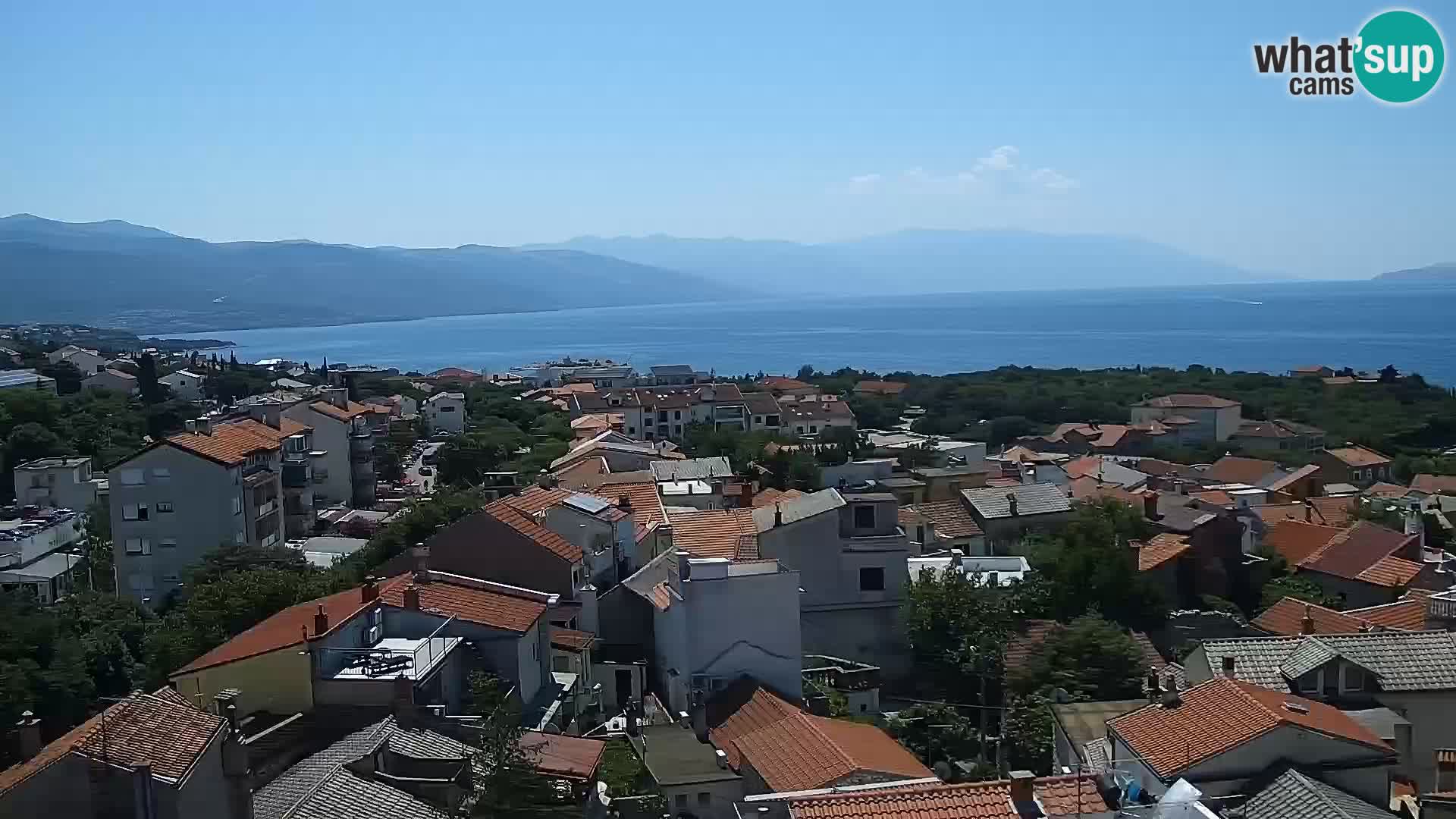 Panorama Novi Vinodolski live cam Dalmatie