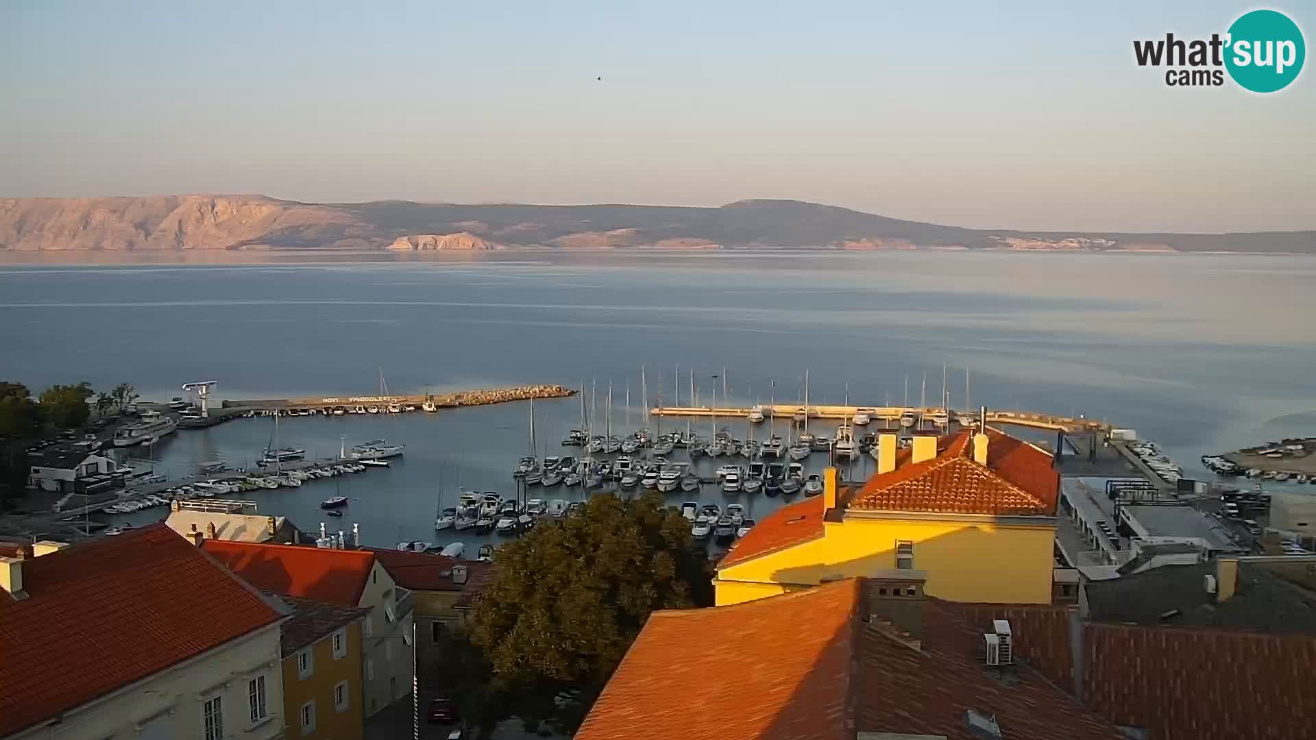 Novi Vinodolski panorama – Dalmacija web kamera