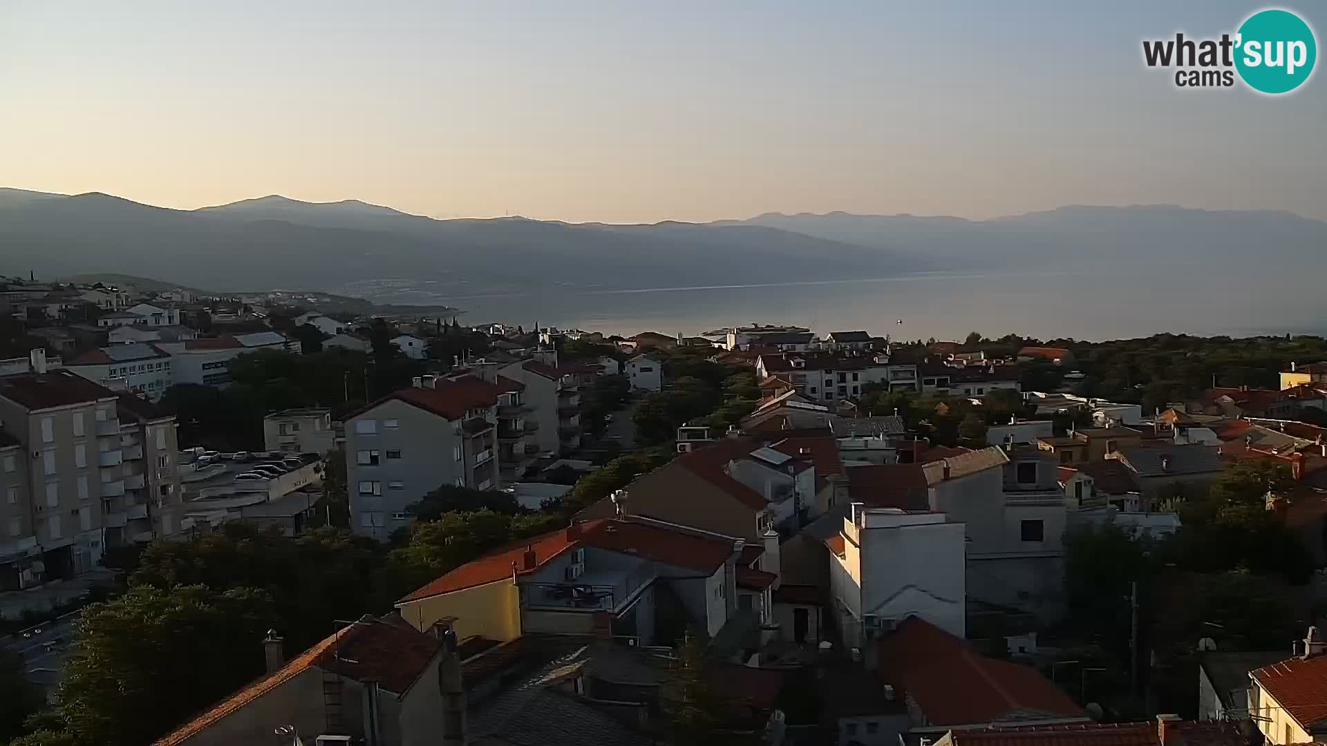 Panoramska spletna kamera Novi Vinodolski – Dalmacija v živo