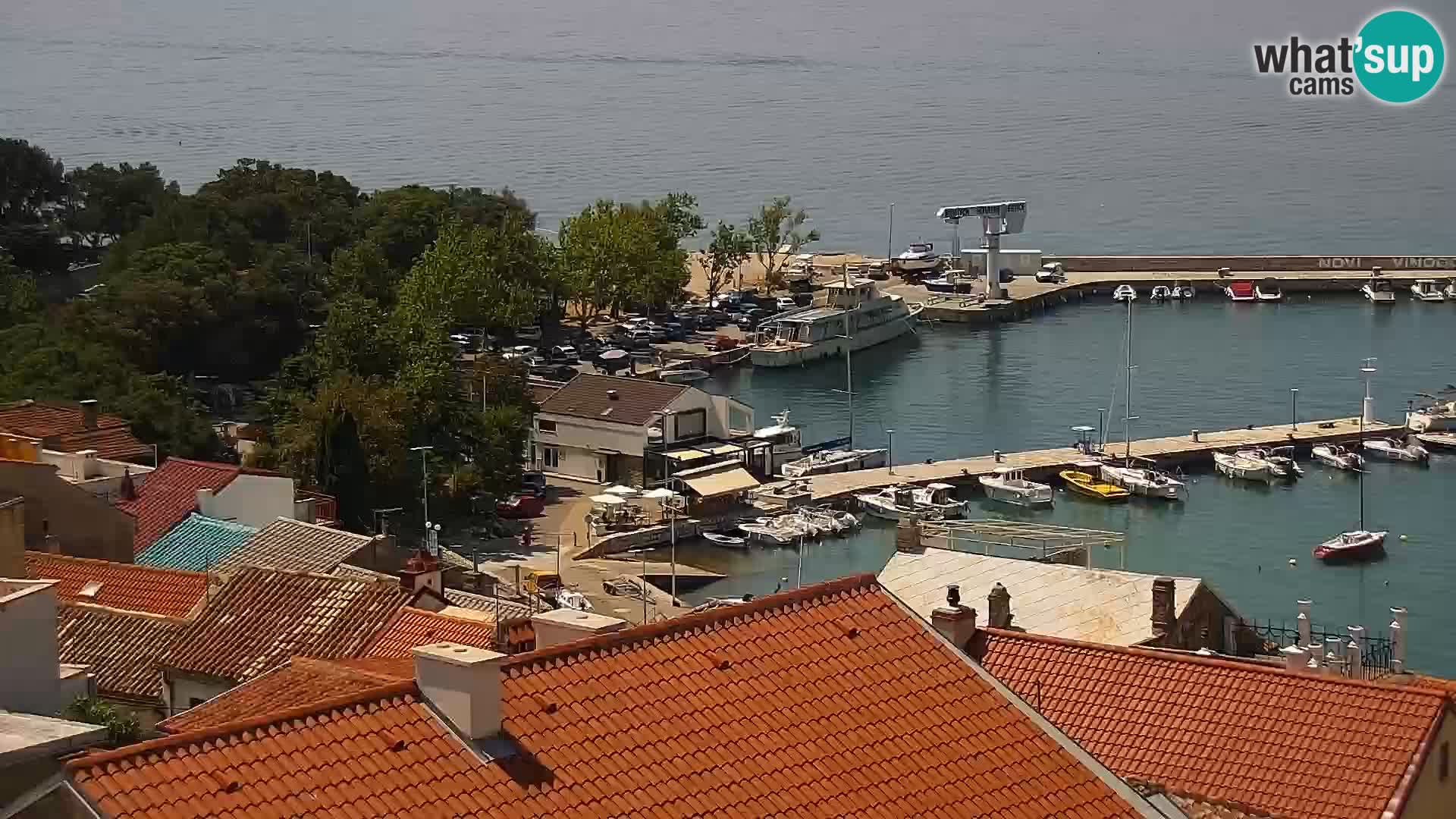 Panorama Novi Vinodolski live cam Dalmatie