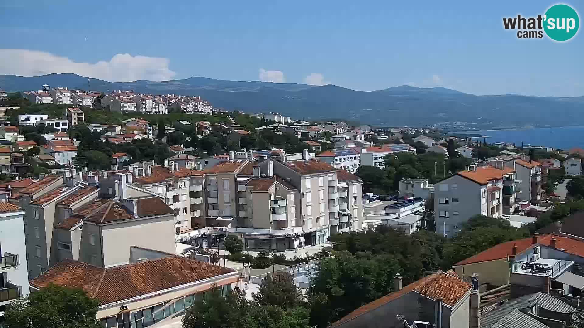 Novi Vinodolski panorama – Dalmacija web kamera