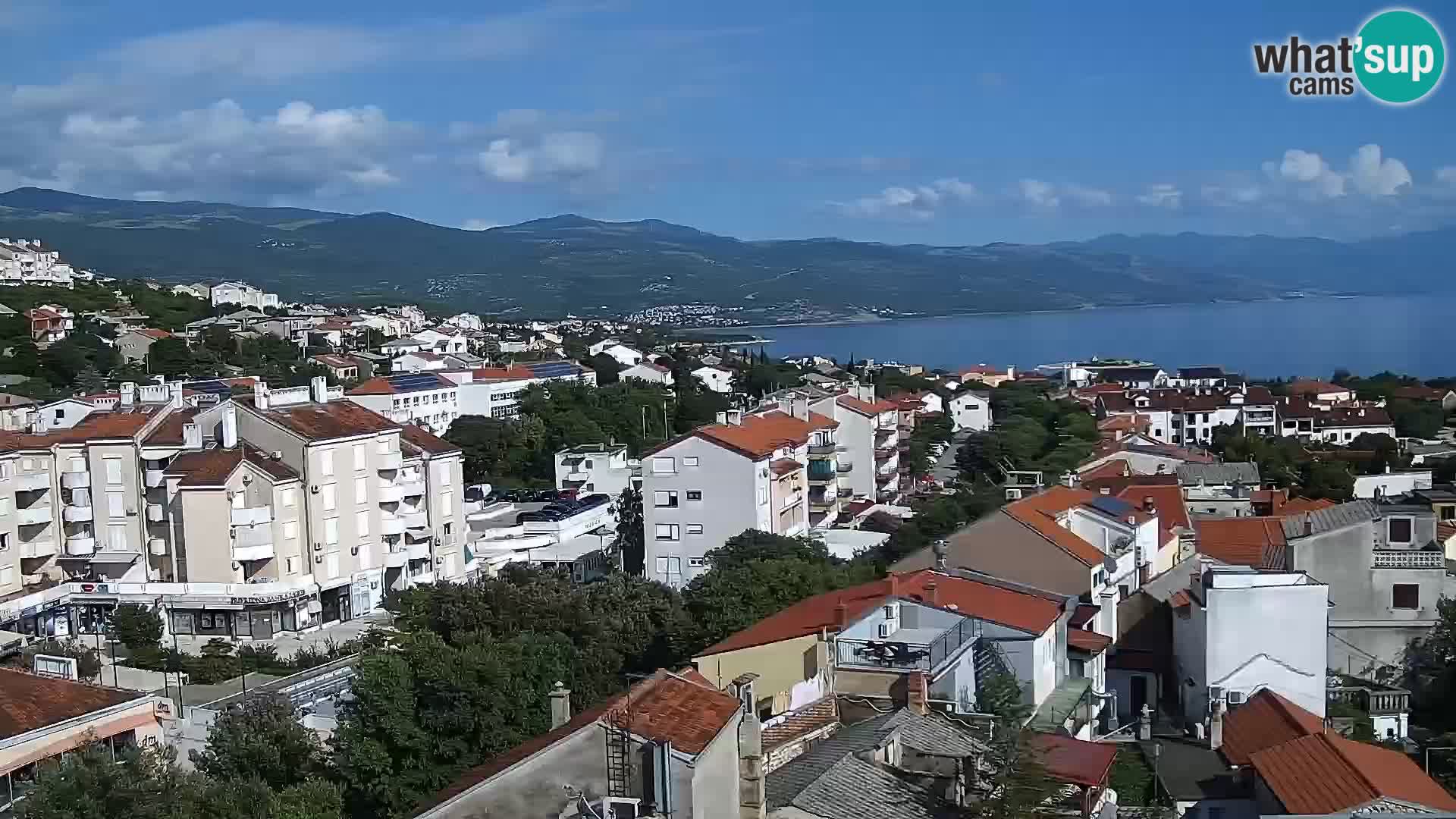 Panoramic Novi Vinodolski livecam Dalmatien