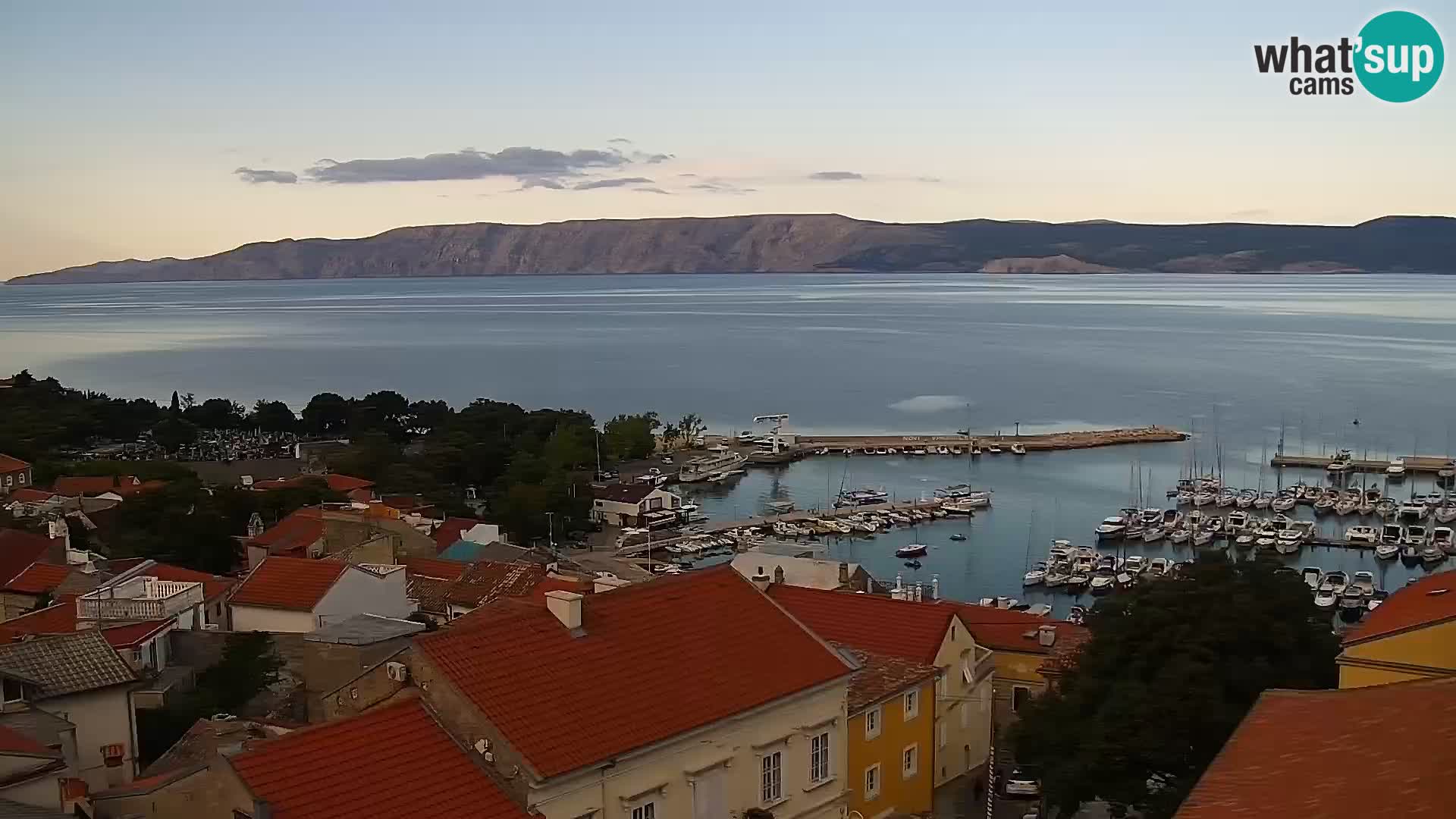 Panoramic Novi Vinodolski livecam Dalmatien