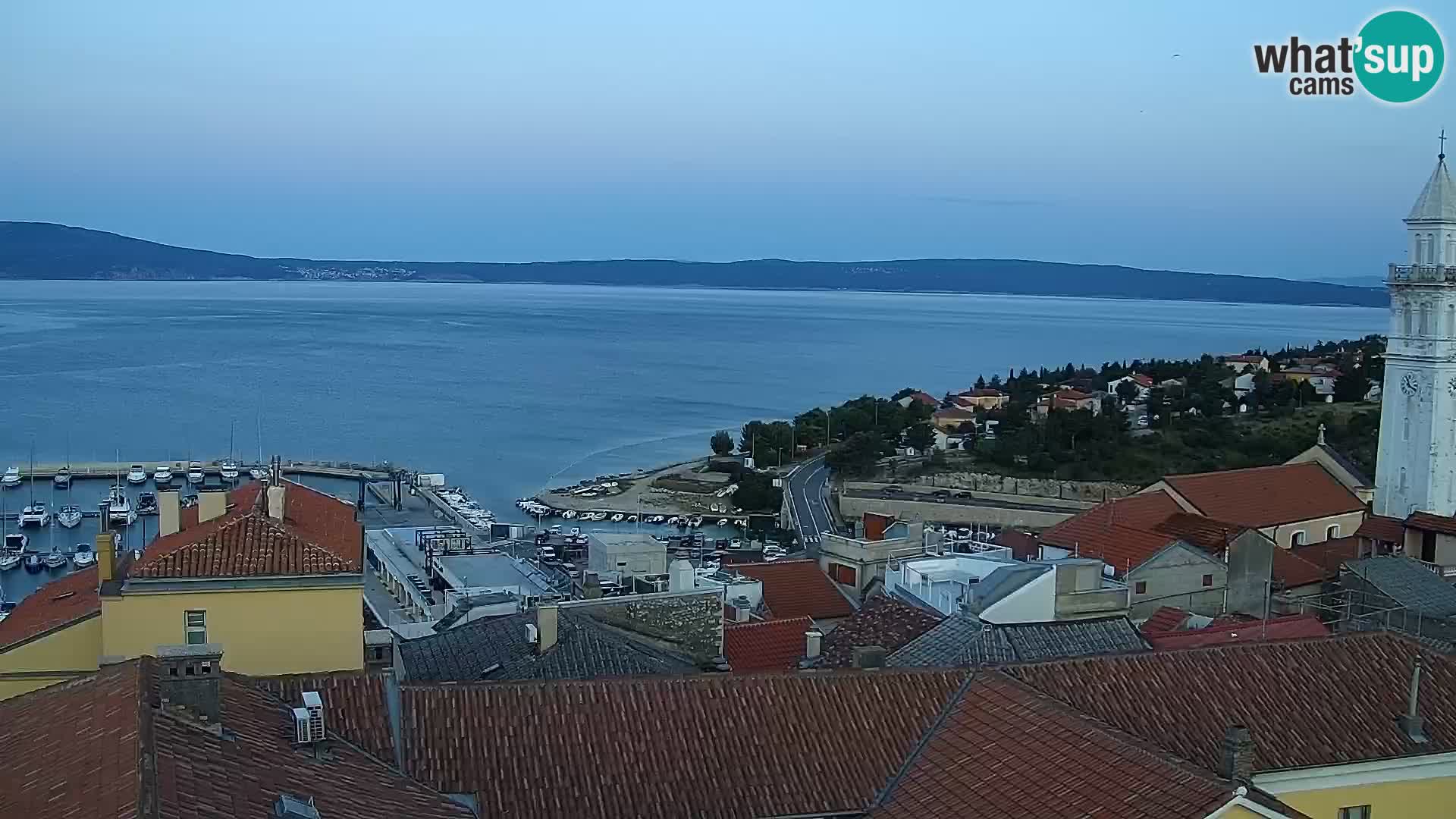 Novi Vinodolski panorama – Dalmacija web kamera