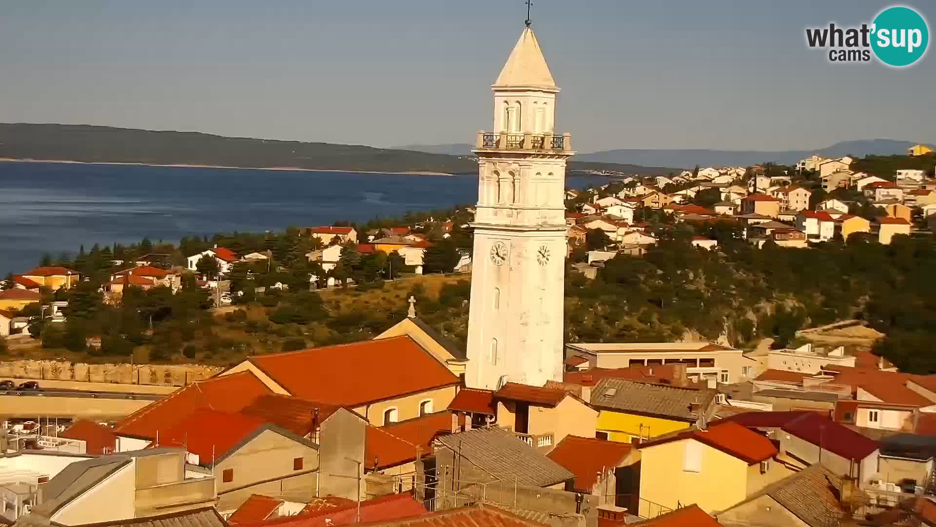 Panorama Novi Vinodolski live cam Dalmatie