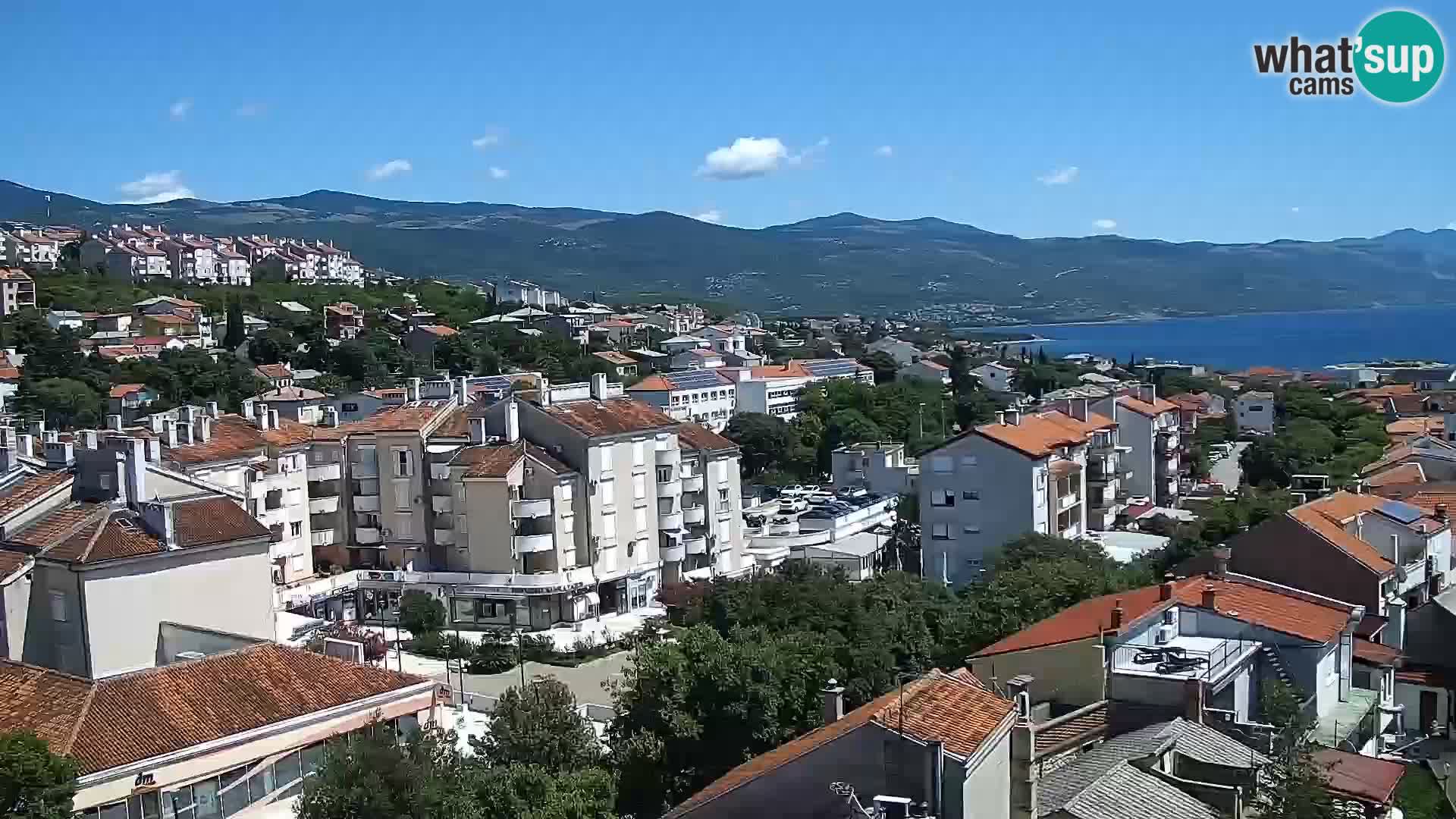 Panorama Novi Vinodolski live cam Dalmatie