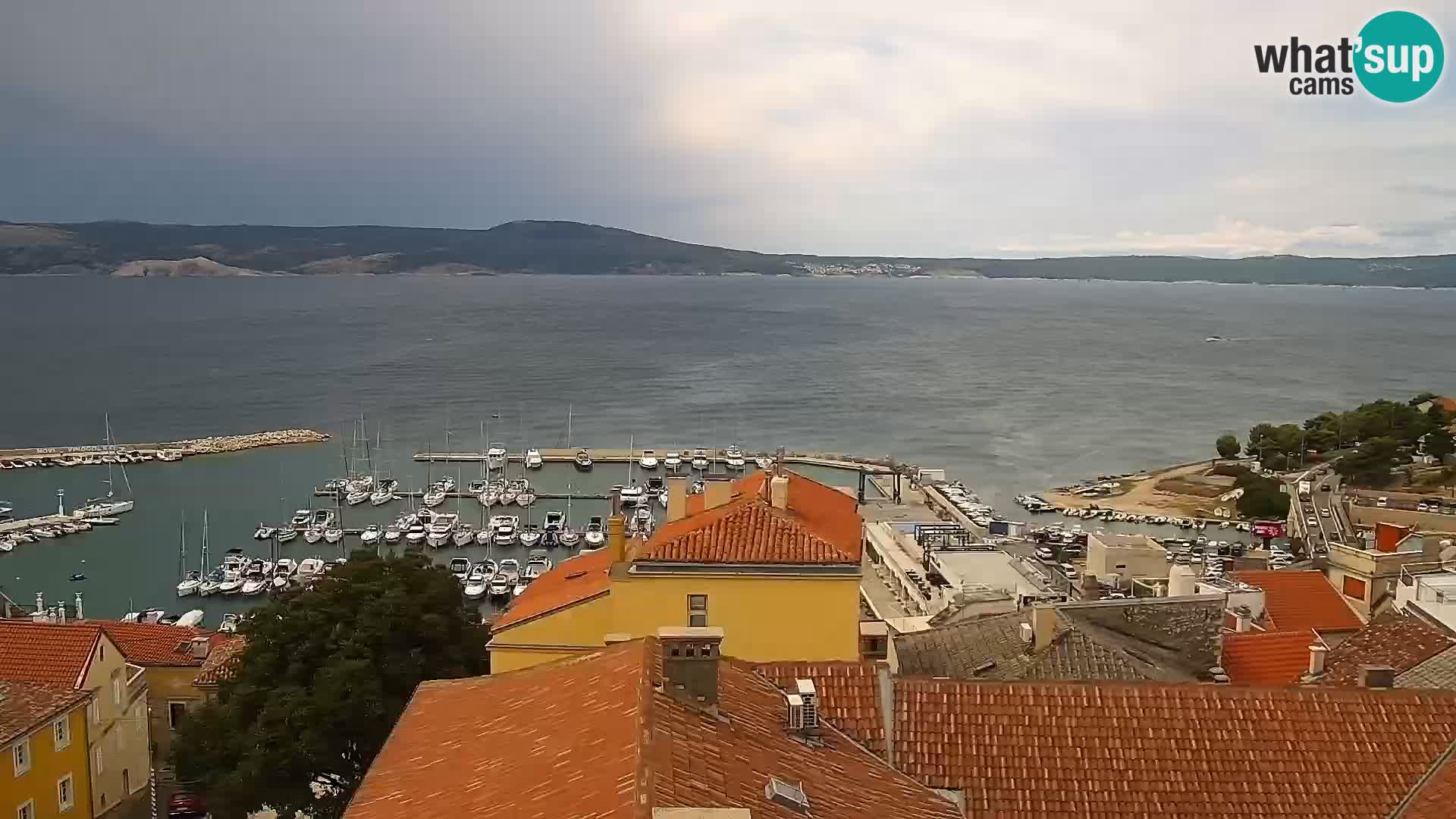Panorama Novi Vinodolski live cam Dalmatie