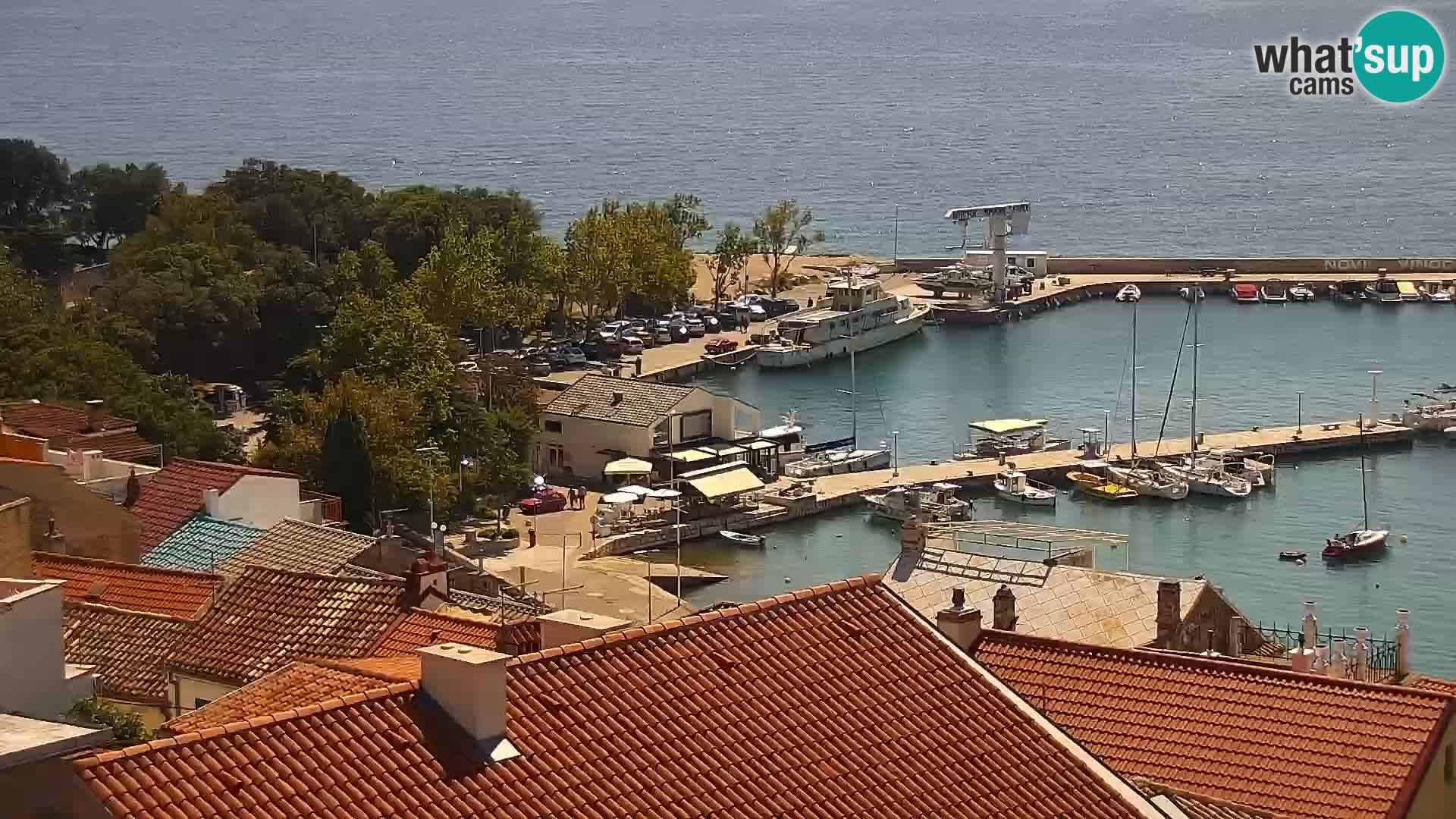 Panorama Novi Vinodolski live cam Dalmatie