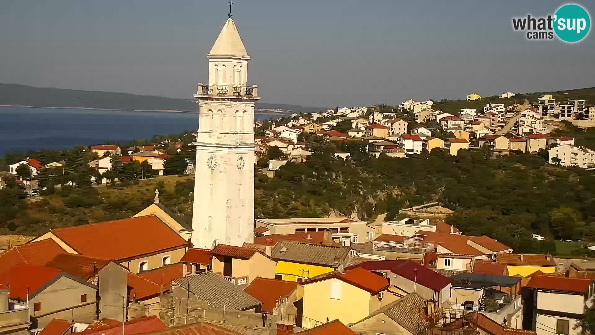 Panorama Novi Vinodolski live cam Dalmatie