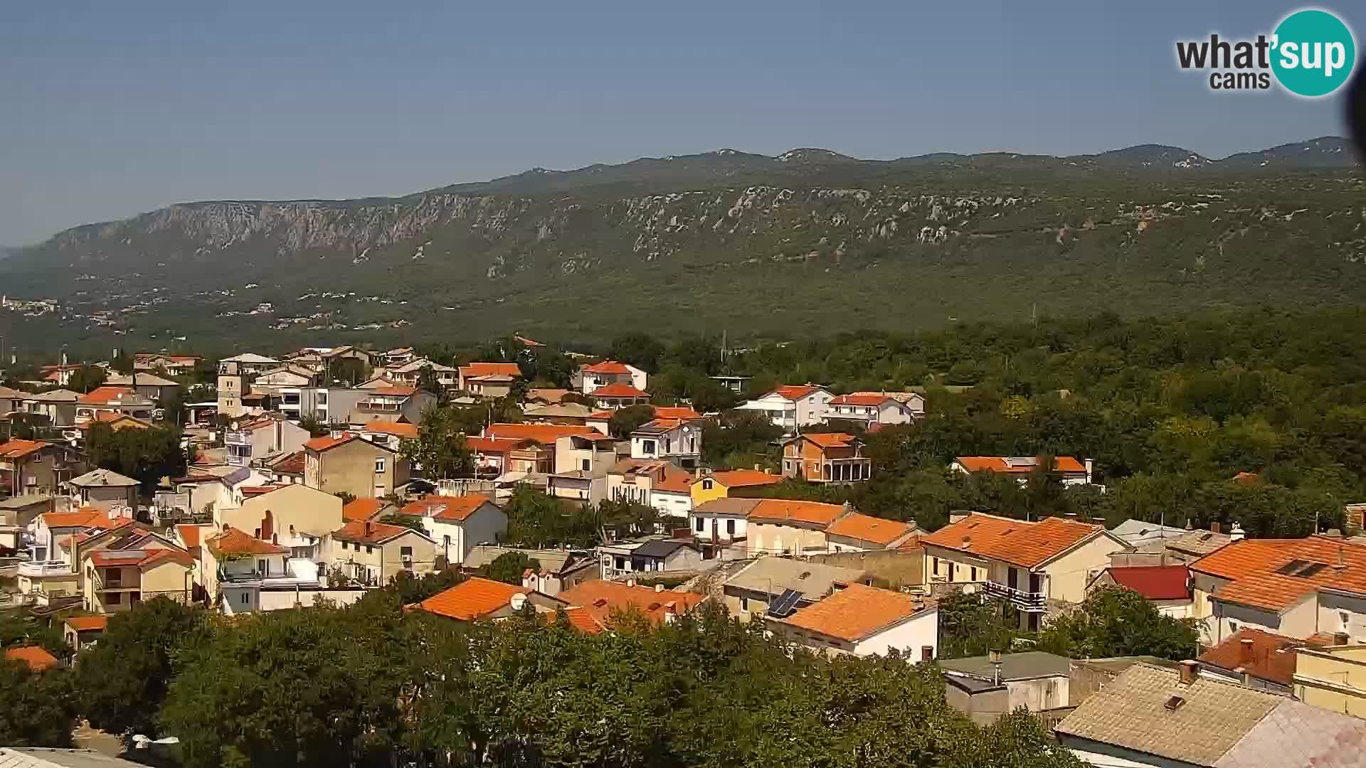 Panorama Novi Vinodolski live cam Dalmatie