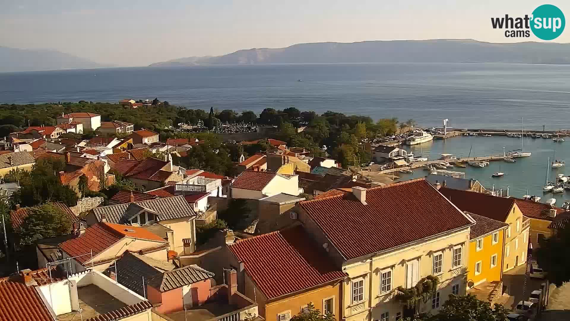 Panorama Novi Vinodolski live cam Dalmatie