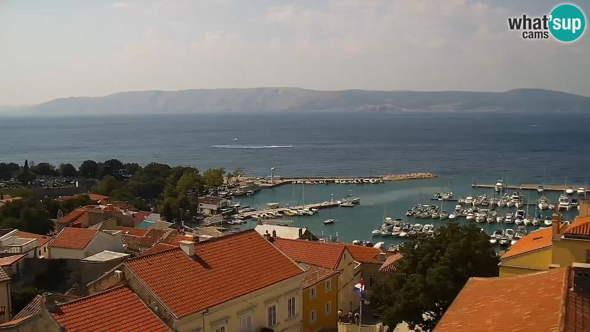 Panorama Novi Vinodolski live cam Dalmatie