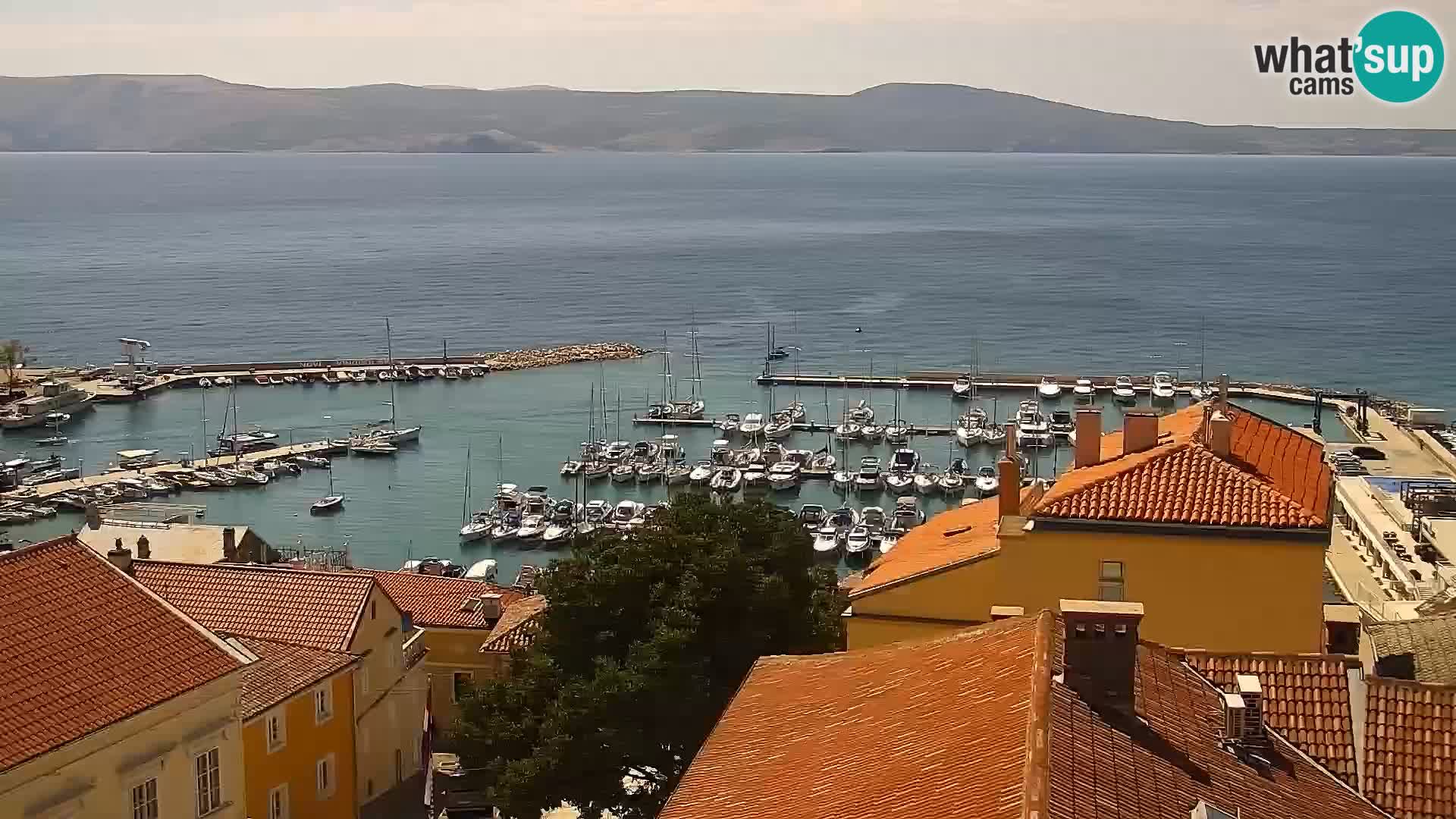 Panorama Novi Vinodolski live cam Dalmatie