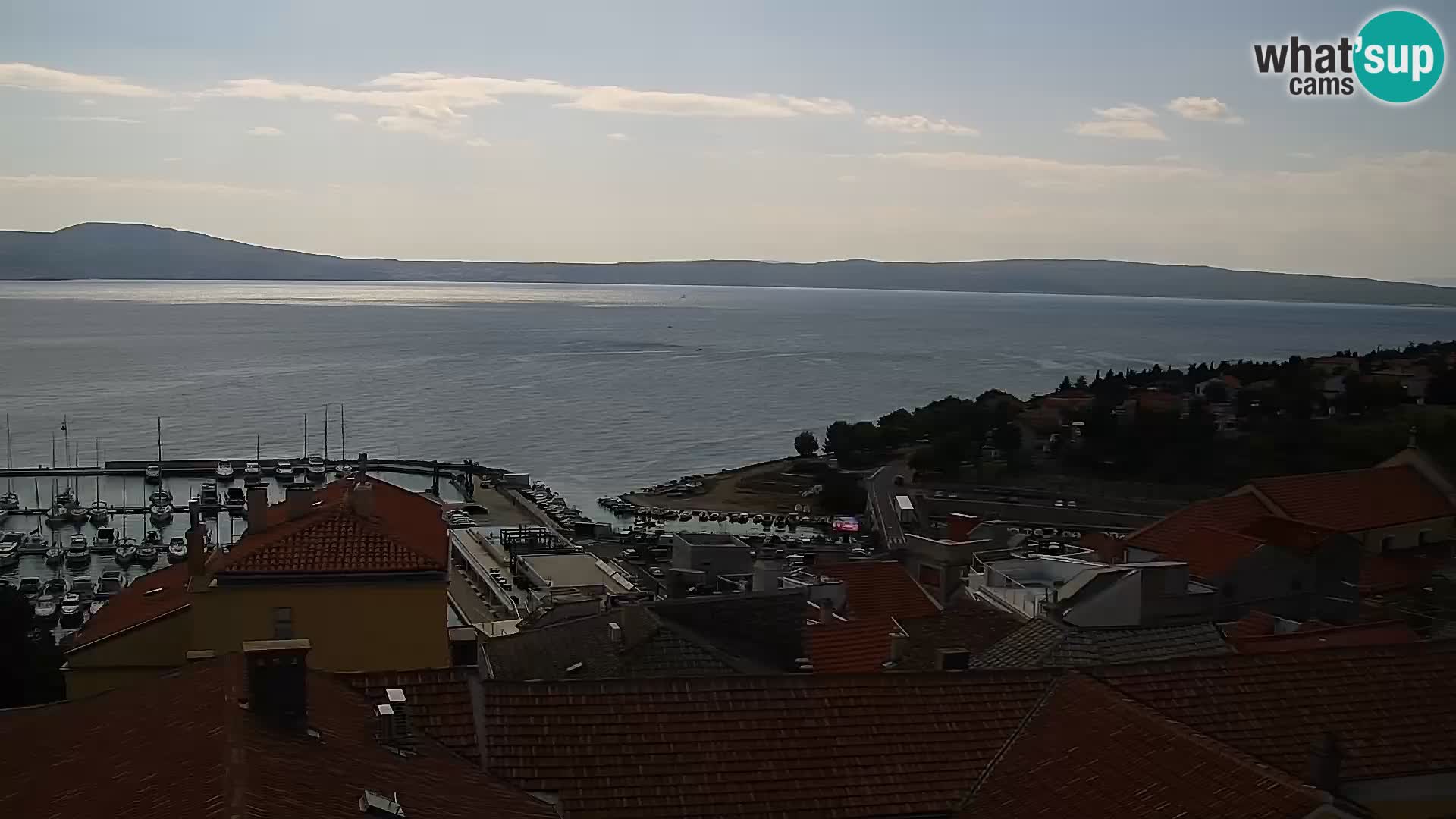 Panorama Novi Vinodolski live cam Dalmatie