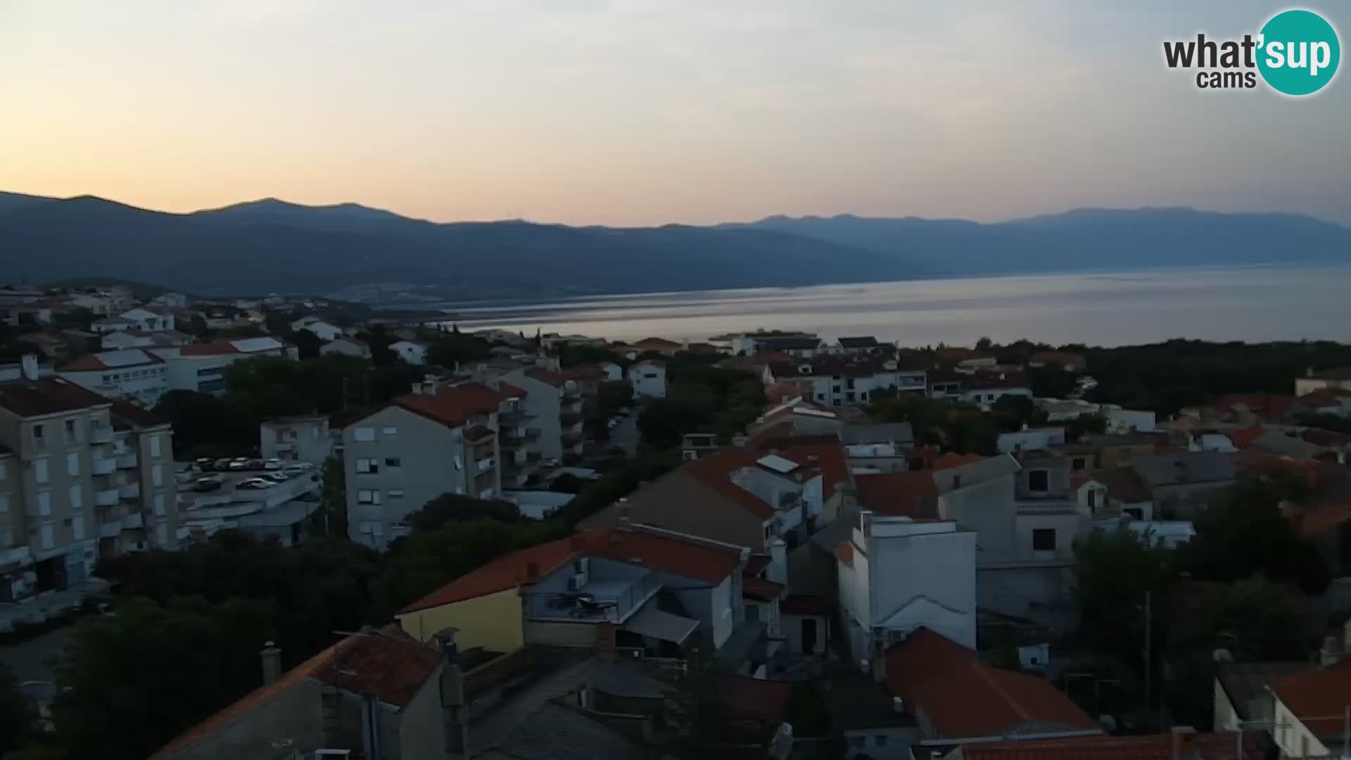 Panorama Novi Vinodolski live cam Dalmatie