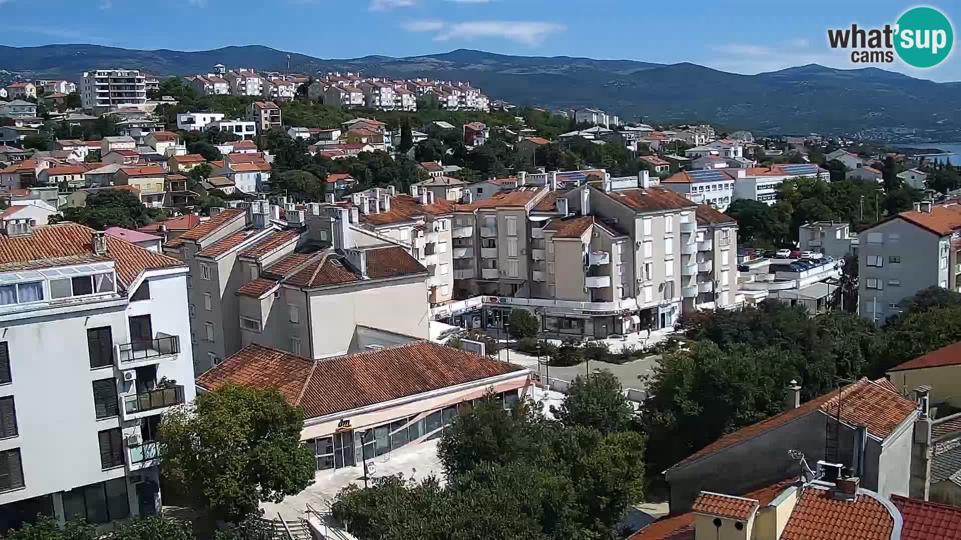 Panorama Novi Vinodolski live cam Dalmatie