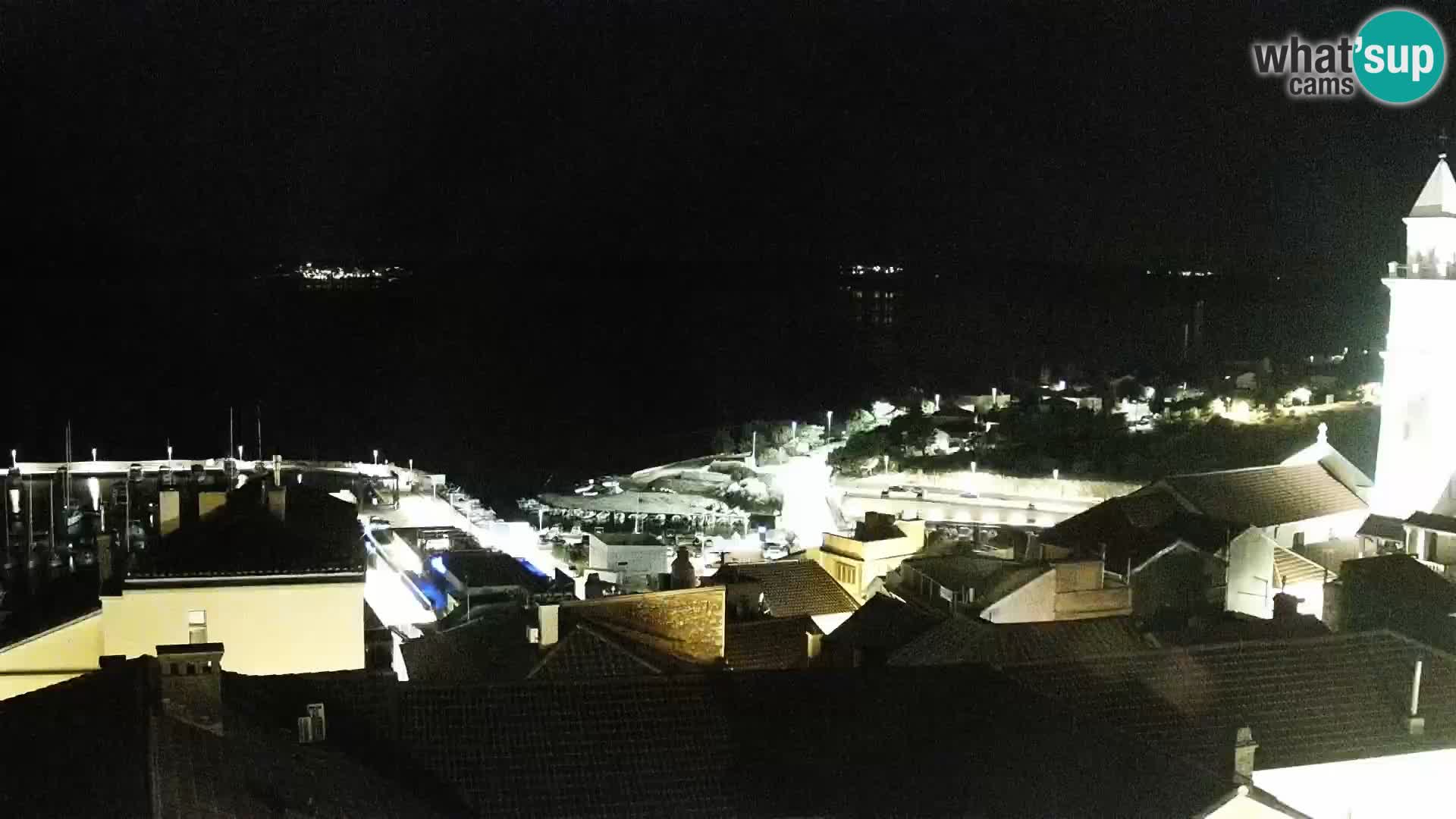 Panorama Novi Vinodolski live cam Dalmatie