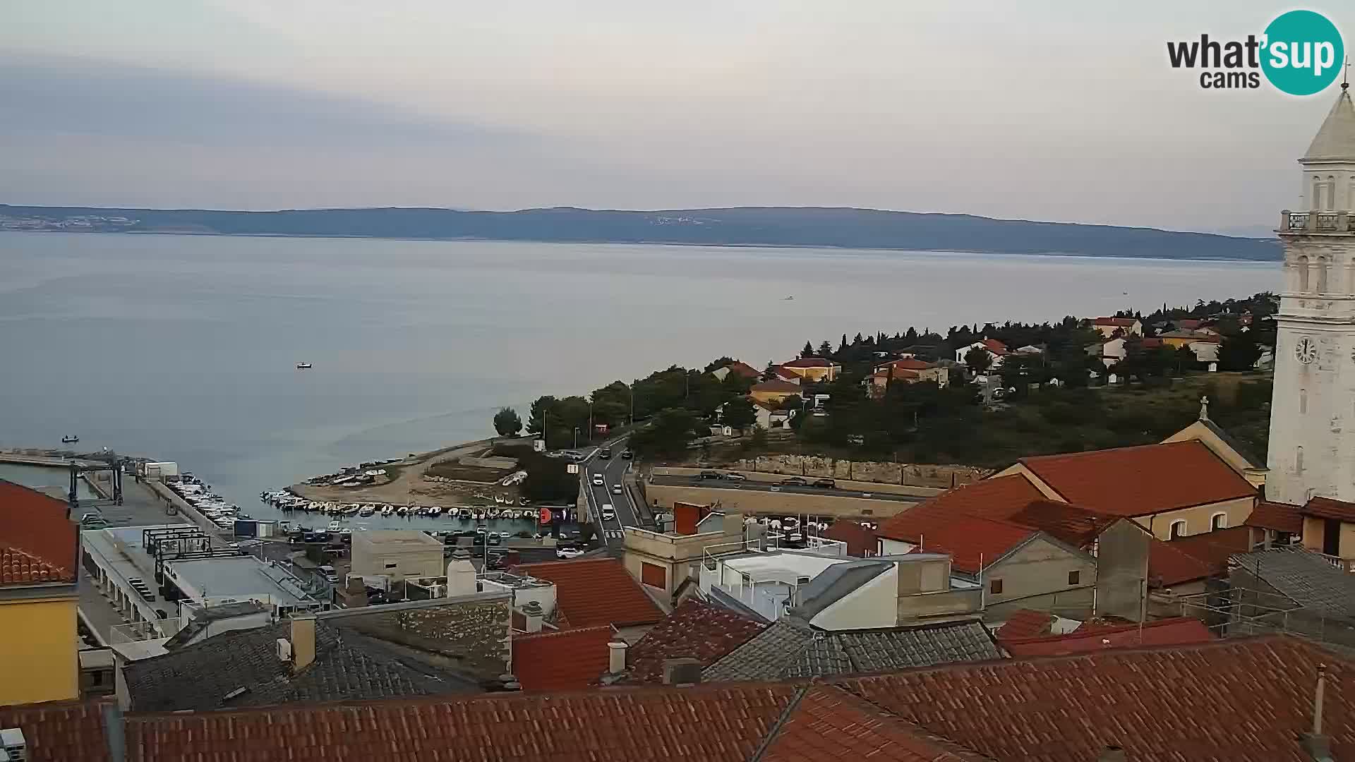 Novi Vinodolski panorama – Dalmacija web kamera