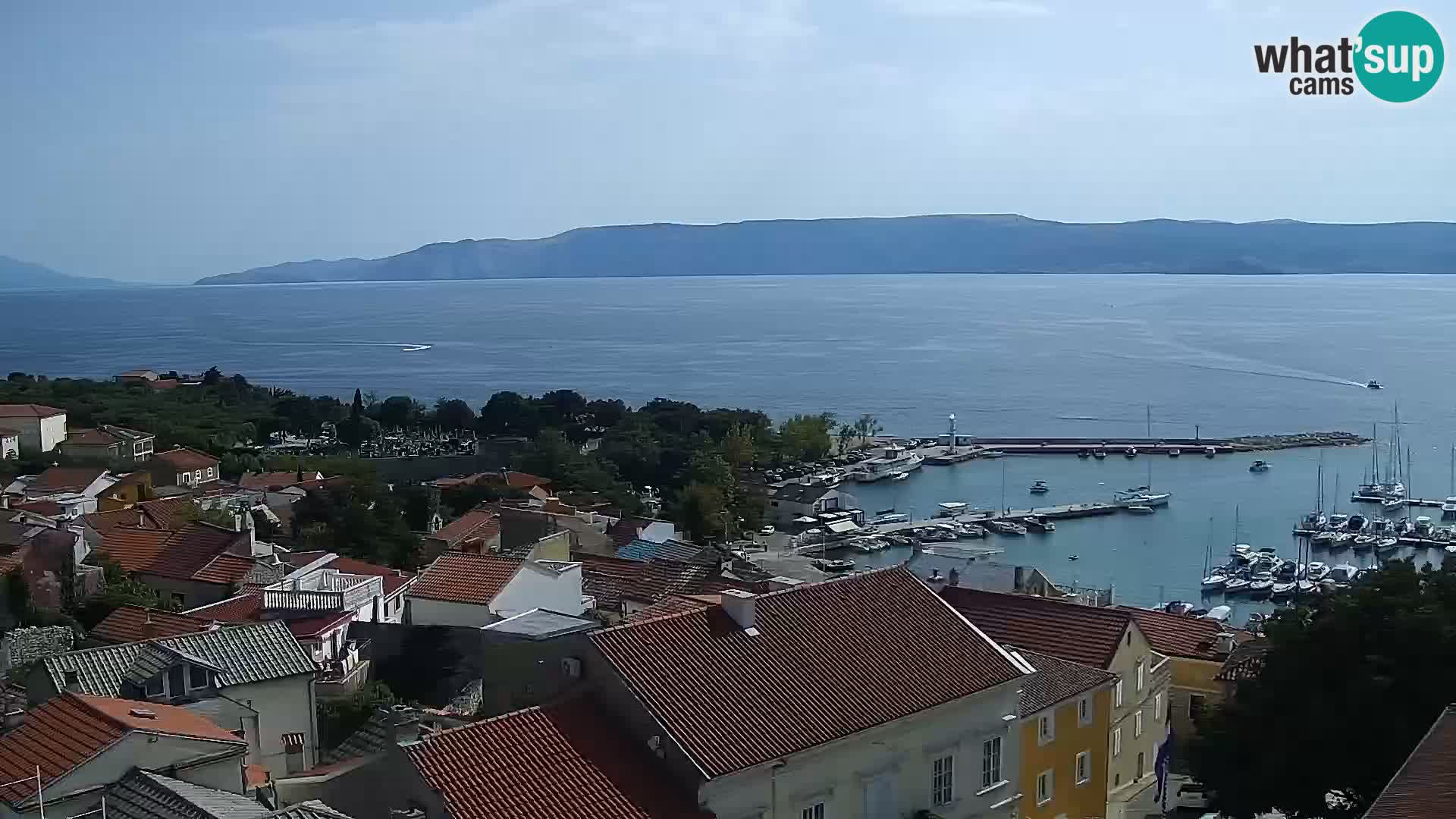 Novi Vinodolski panorama – Dalmacija web kamera