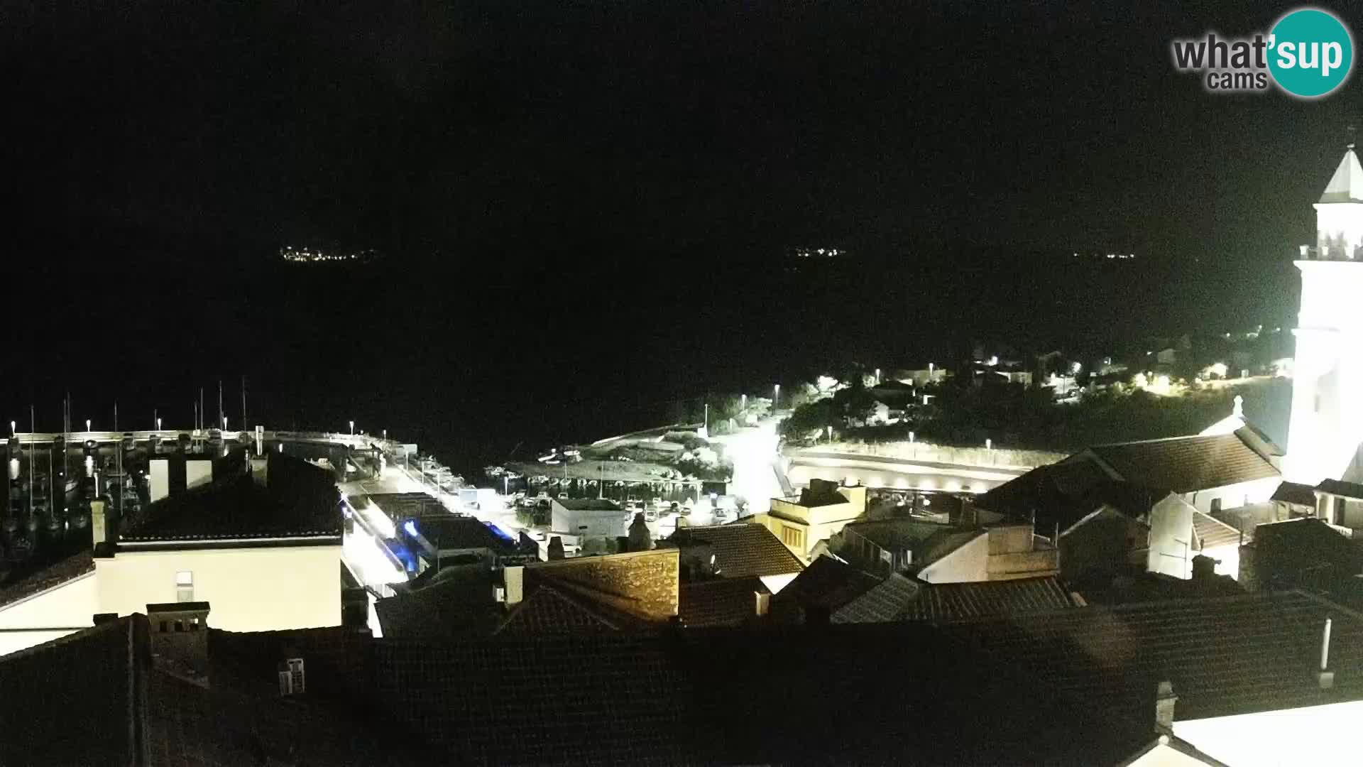 Panorama Novi Vinodolski live cam Dalmatie