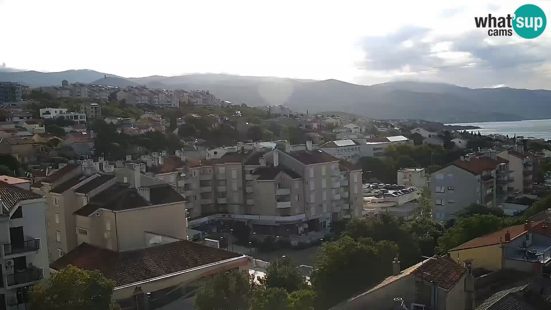 Panorama Novi Vinodolski live cam Dalmatie