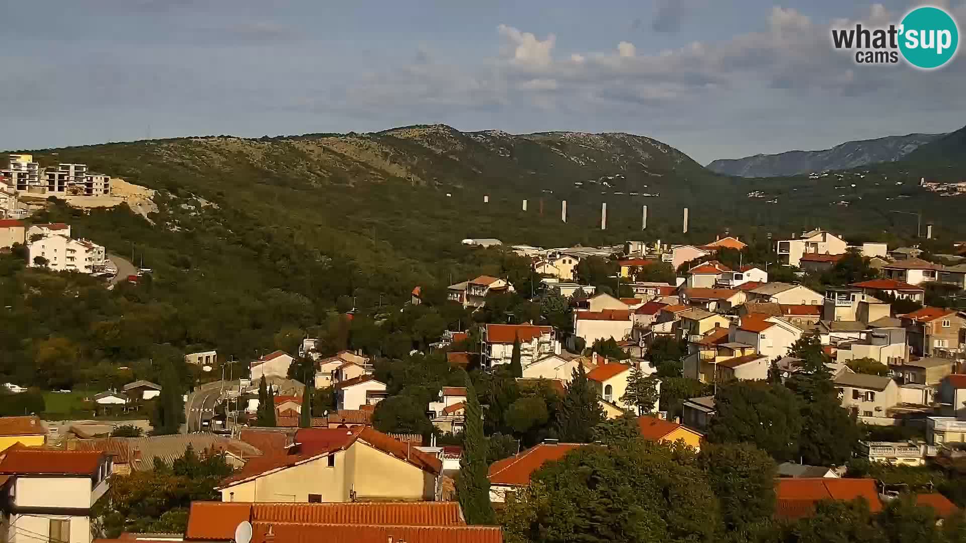 Novi Vinodolski panorama – Dalmacija web kamera
