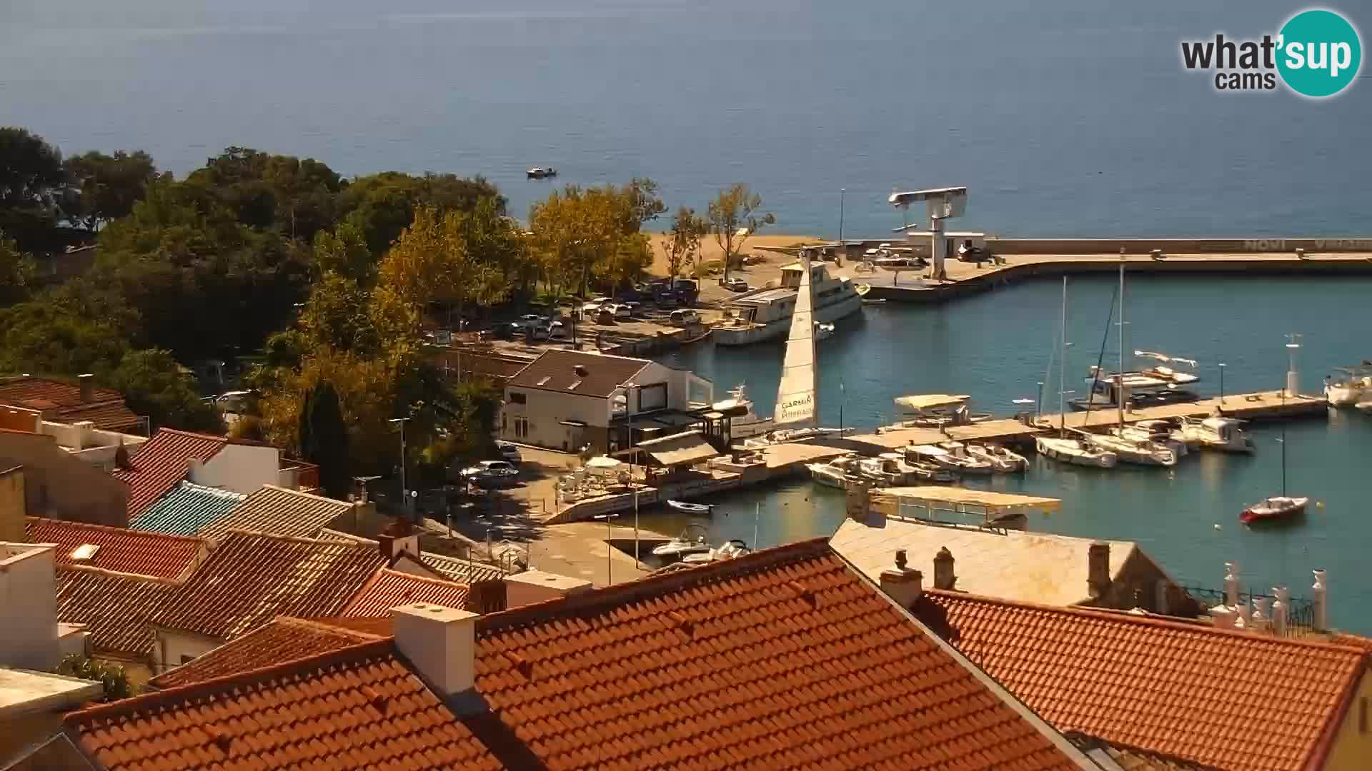 Panorama Novi Vinodolski live cam Dalmatie