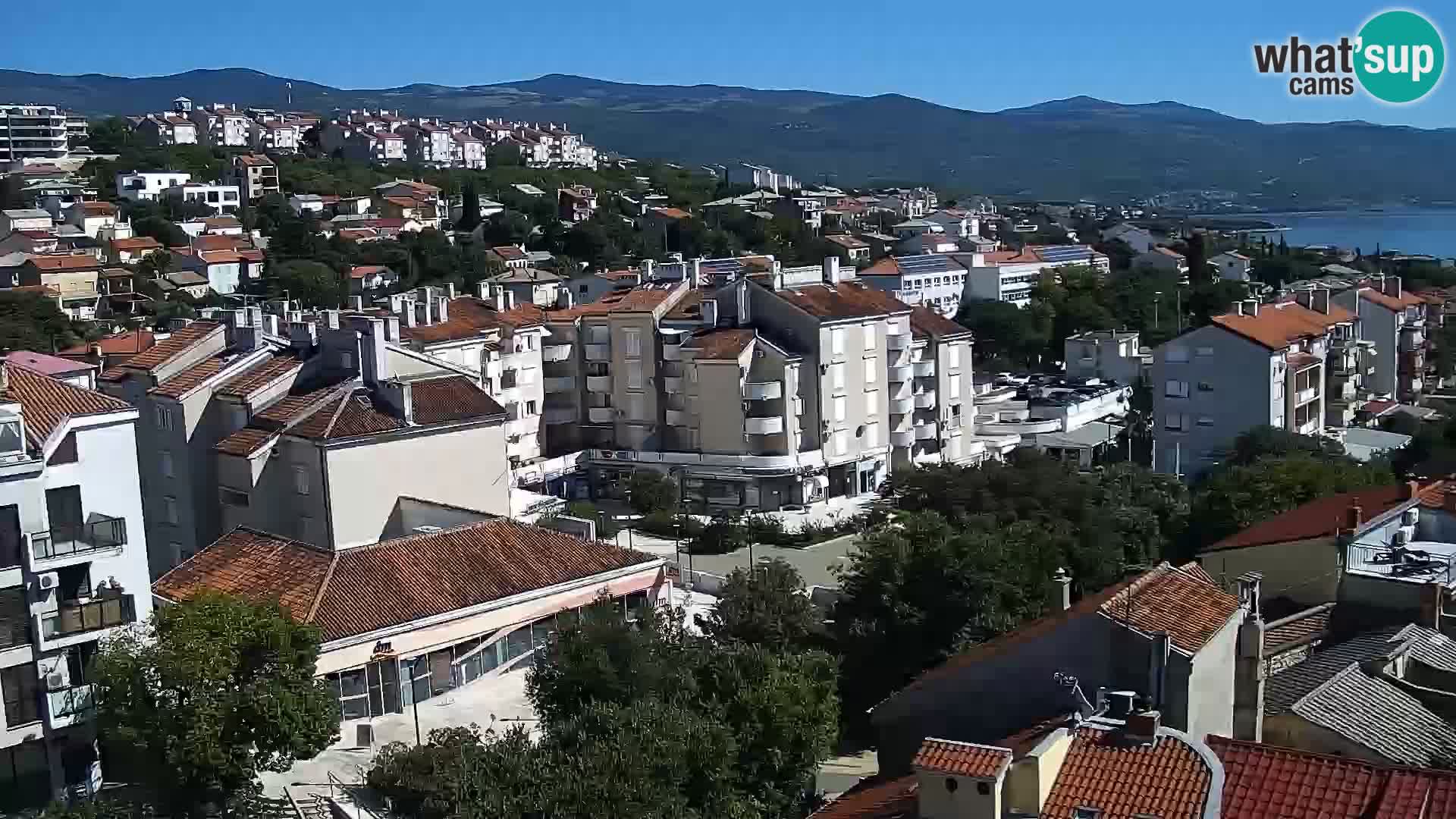 Panorama Novi Vinodolski live cam Dalmatie