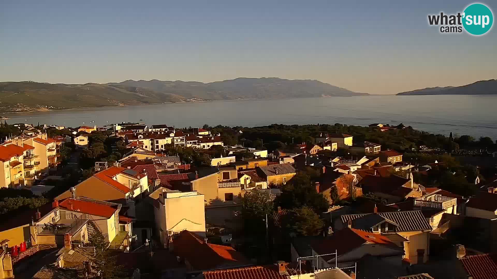 Panorama Novi Vinodolski live cam Dalmatie